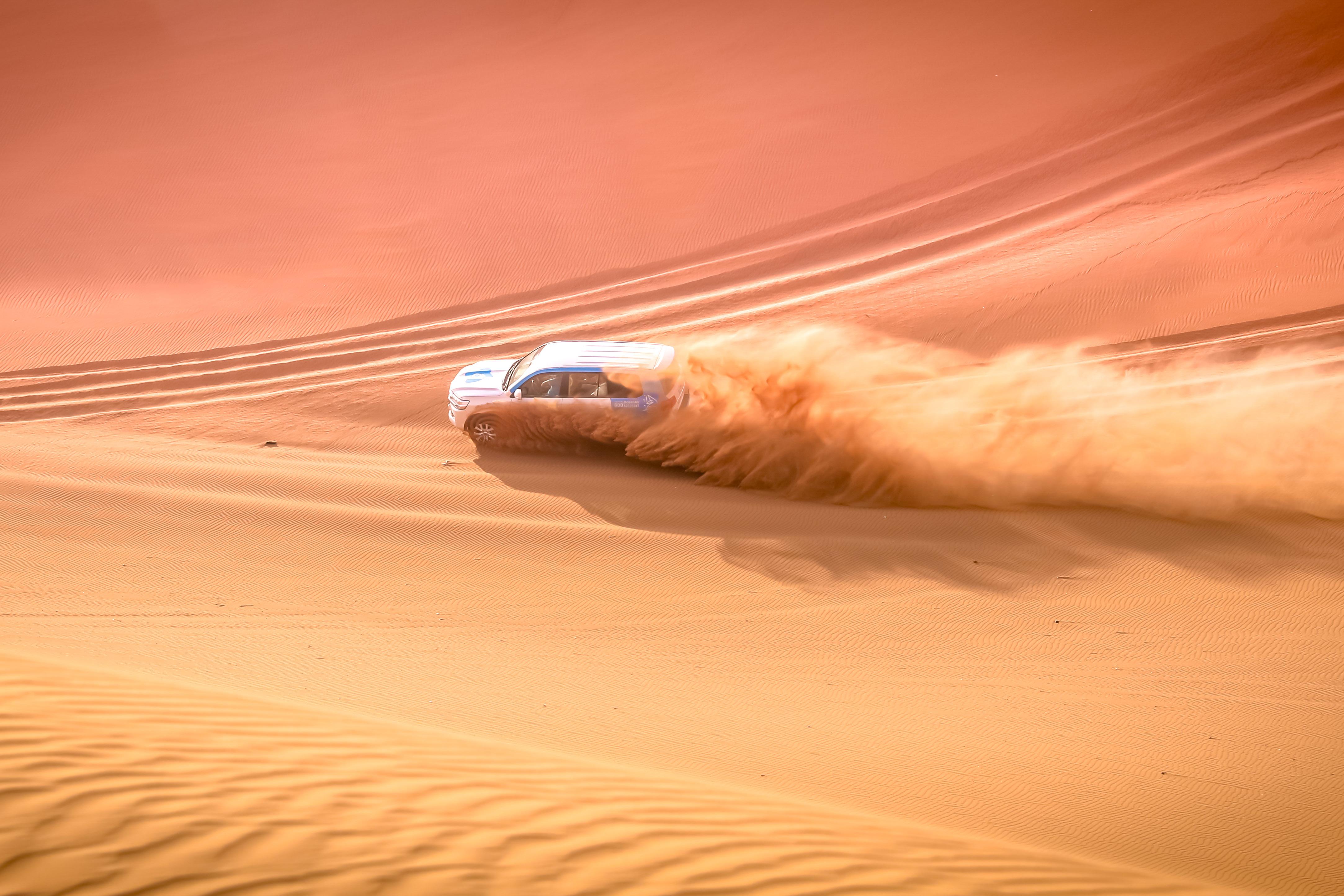 Desert Safari with Dune Bashing, Sandboarding & Inland Sea