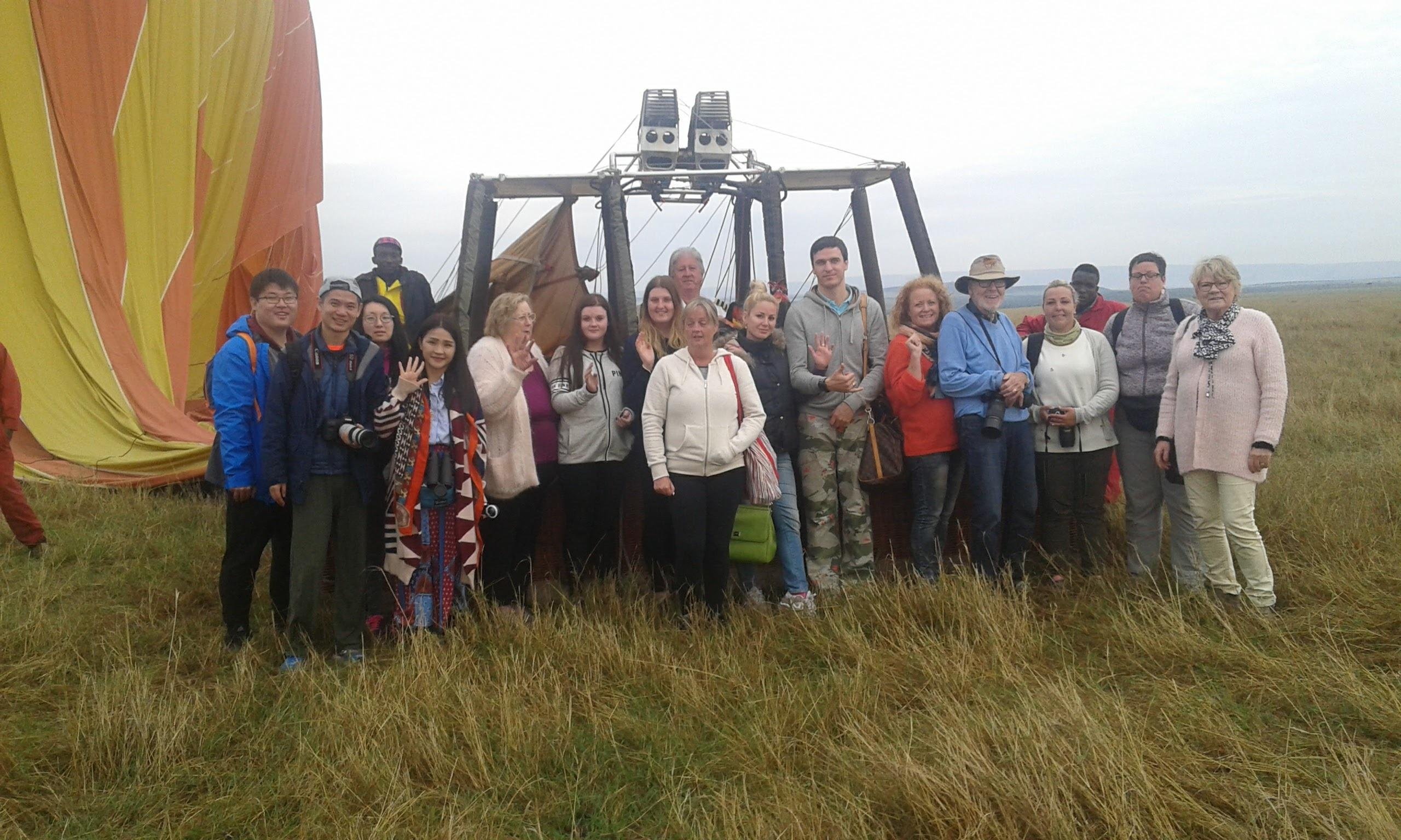 Maasai Mara Sunrise Hot Air Balloon Safari with Champagne Breakfast