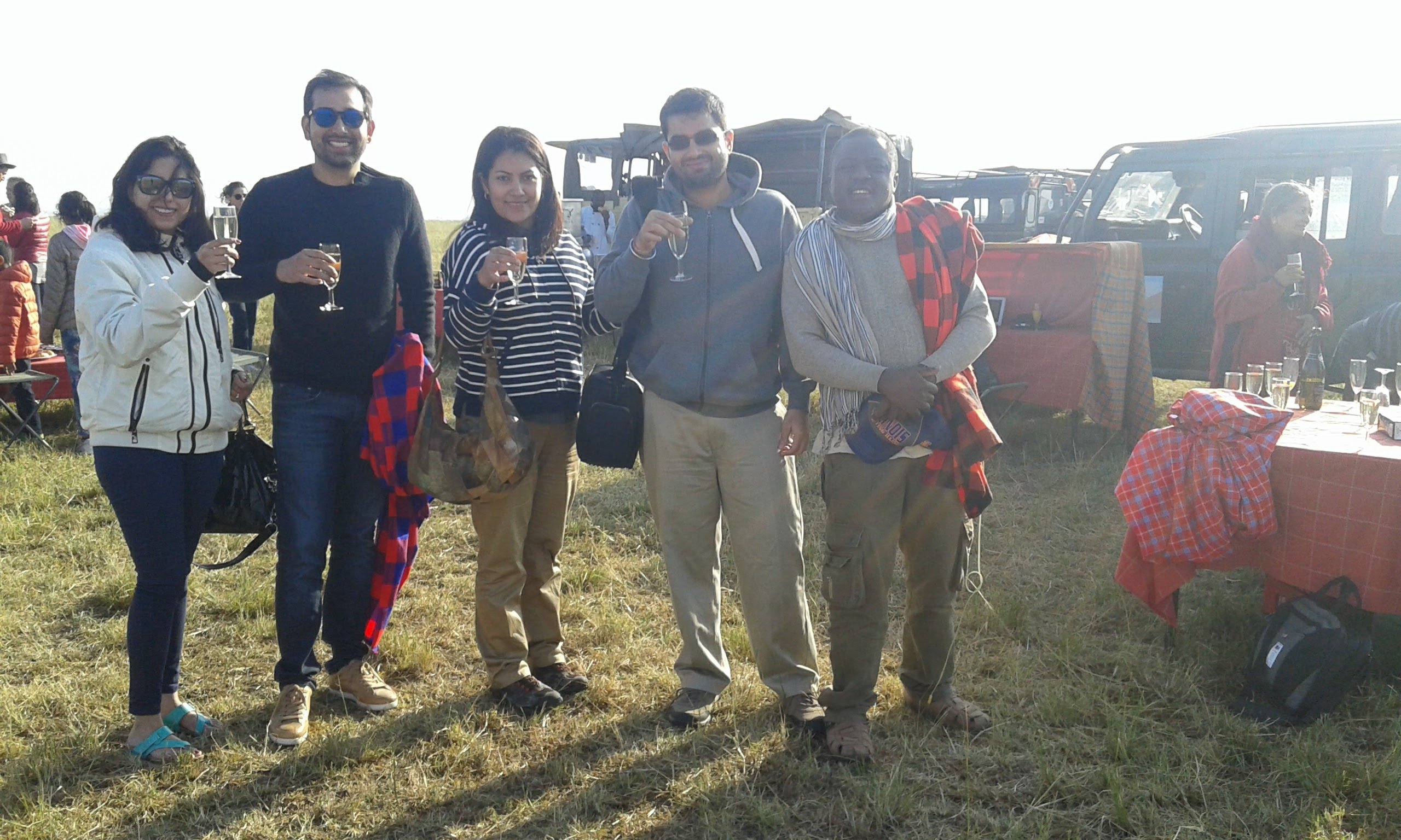 Maasai Mara Sunrise Hot Air Balloon Safari with Champagne Breakfast