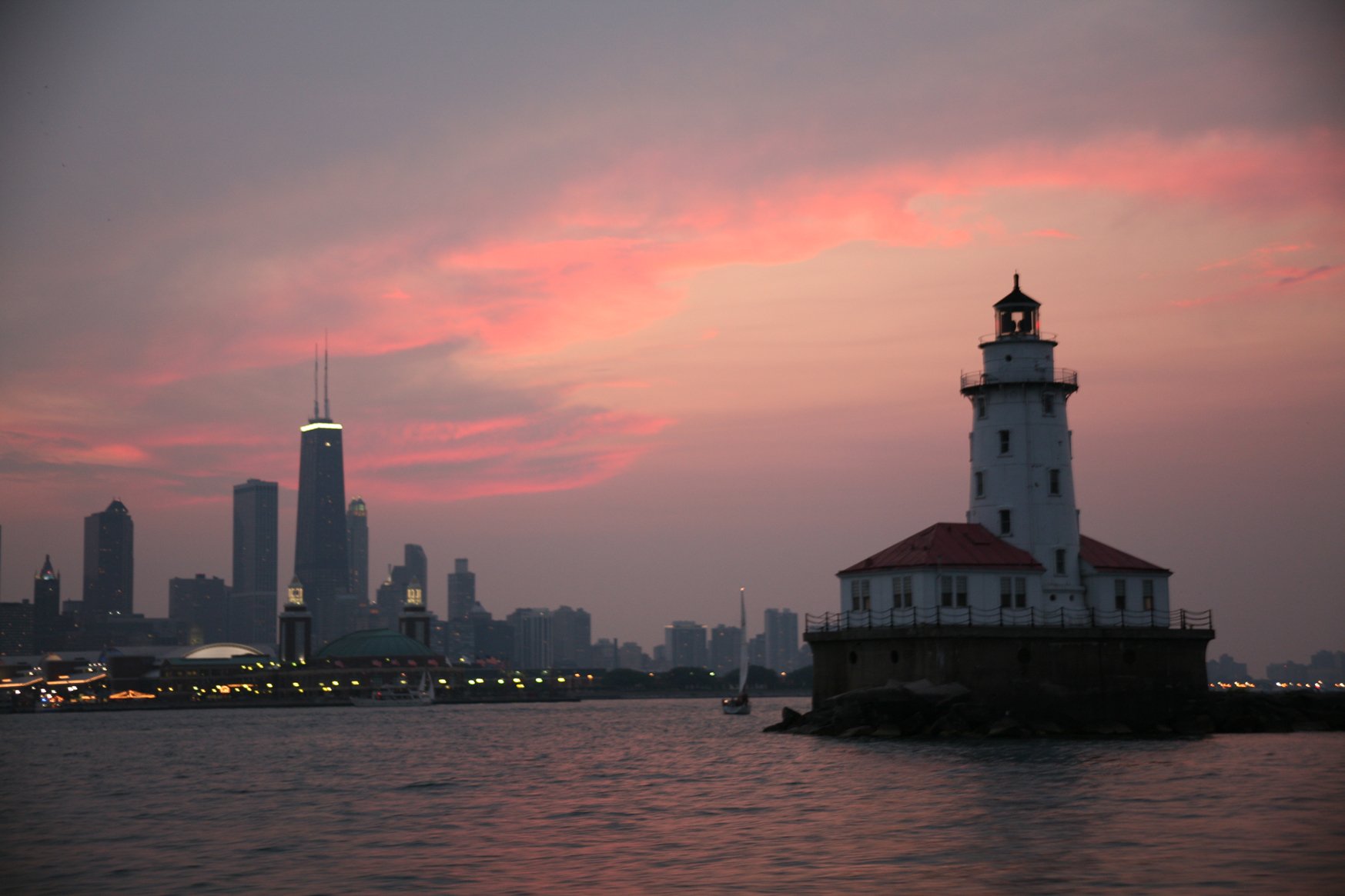 Chicago by Night River and Lake Cruise