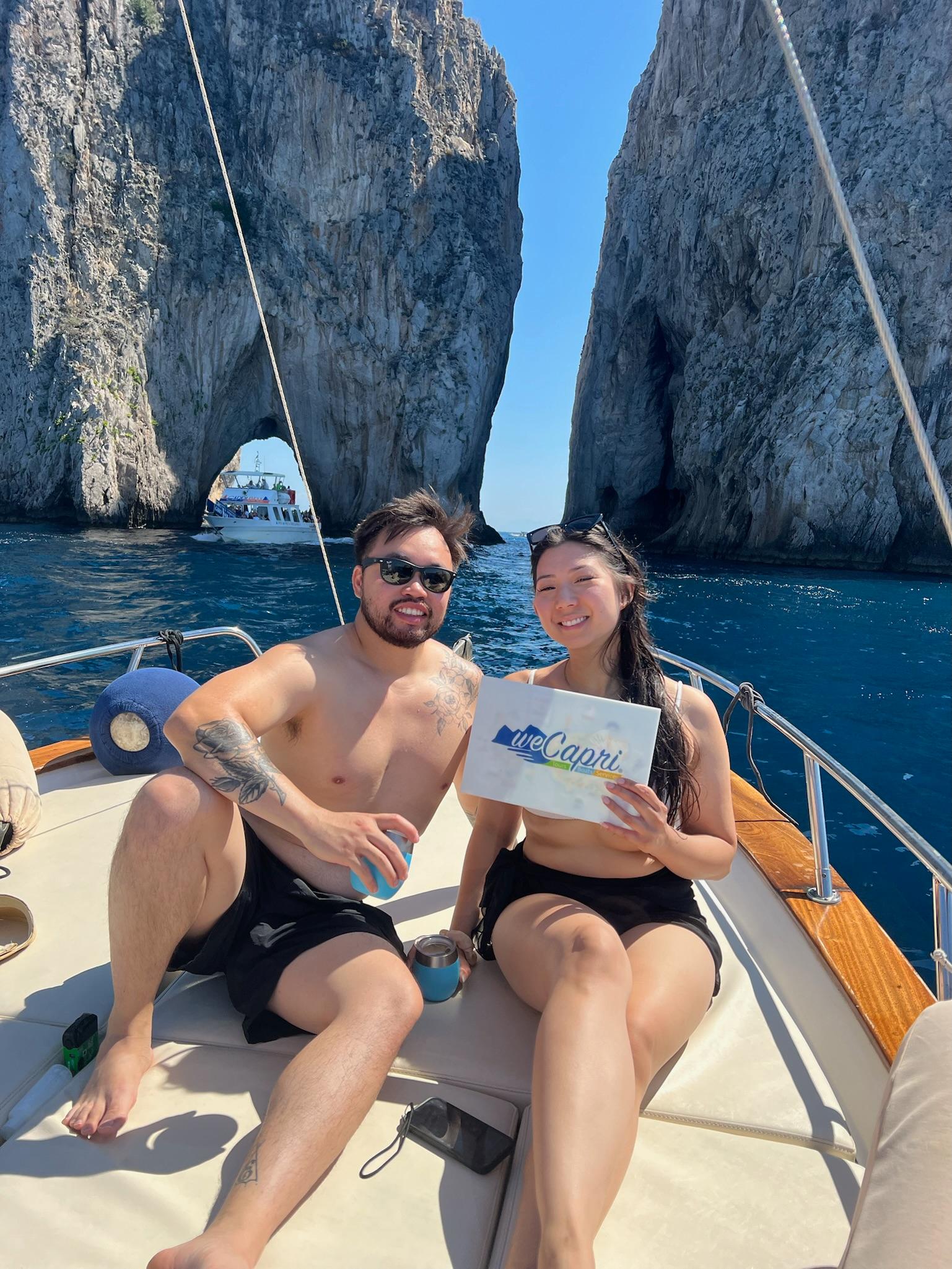 Capri Private Boat Tour: Faraglioni, Sea Caves & Swimming Stops