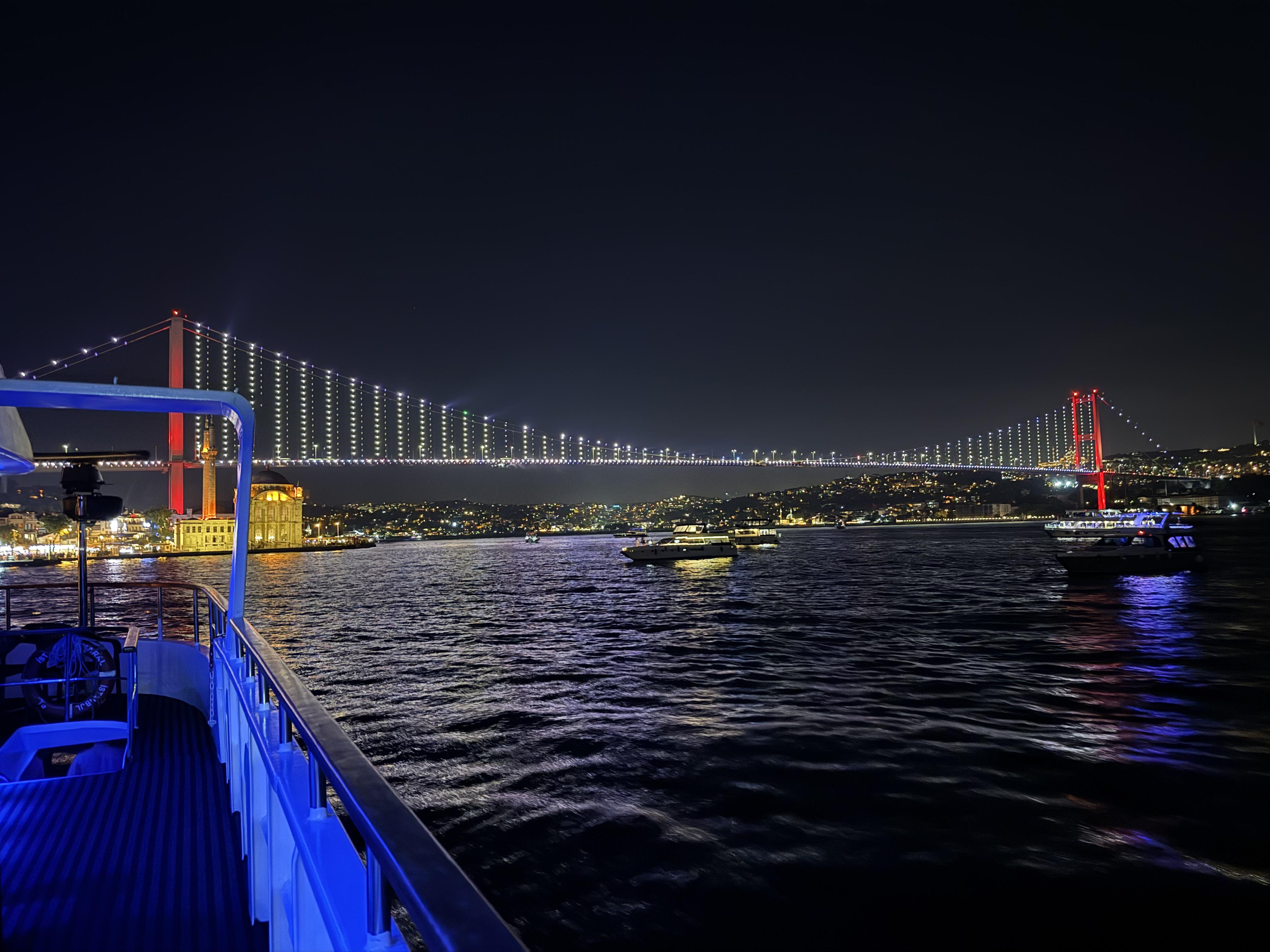 Evening Bosphorus Strait Voyage