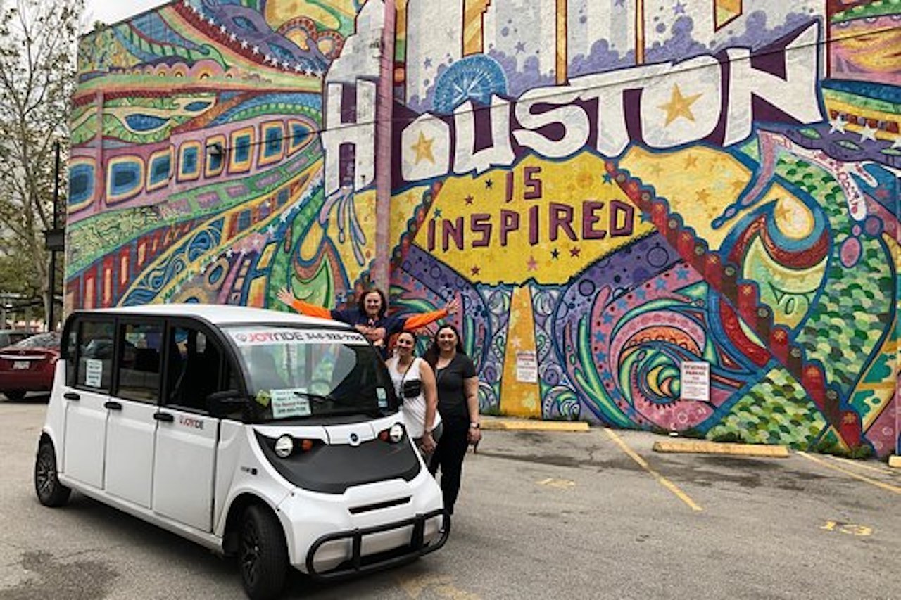 Downtown Houston Electric Cart Sightseeing Experience