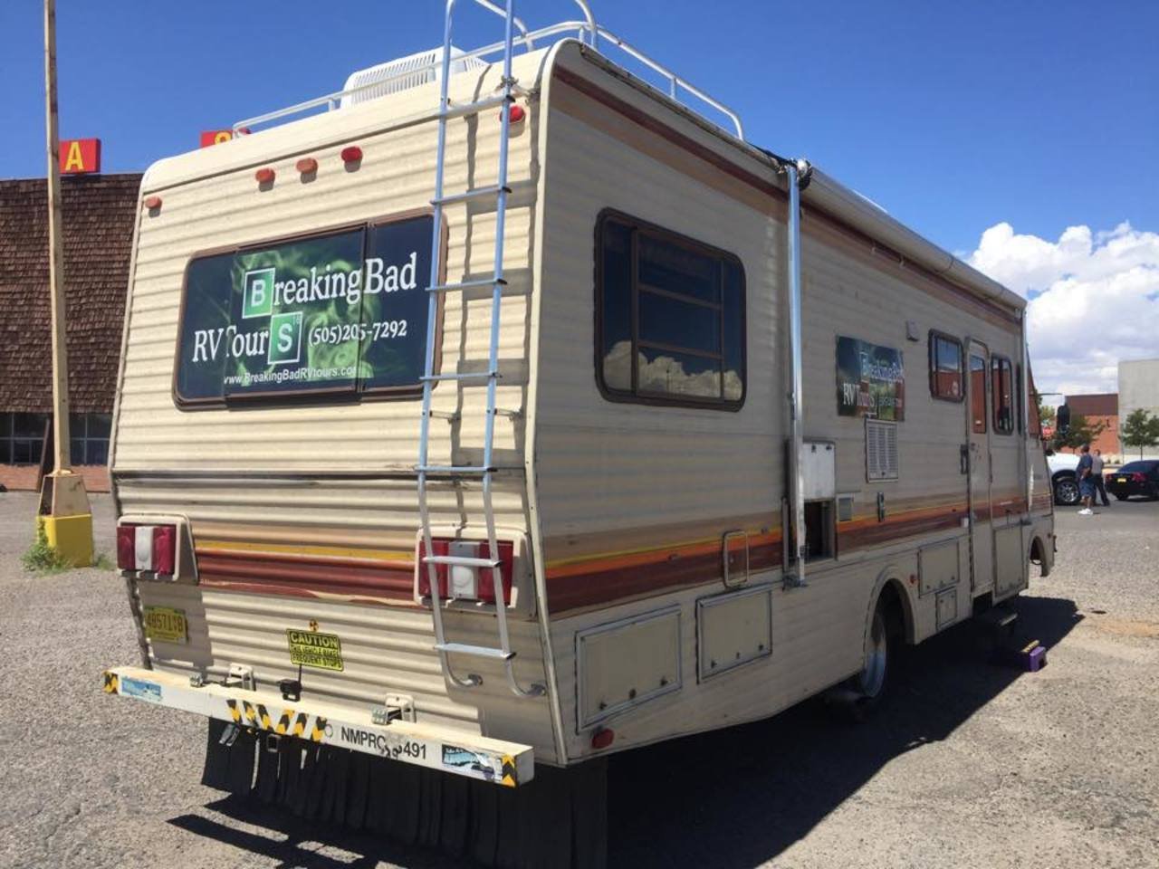 RV like Walter White's used on the Breaking Bad tour in Albuquerque
