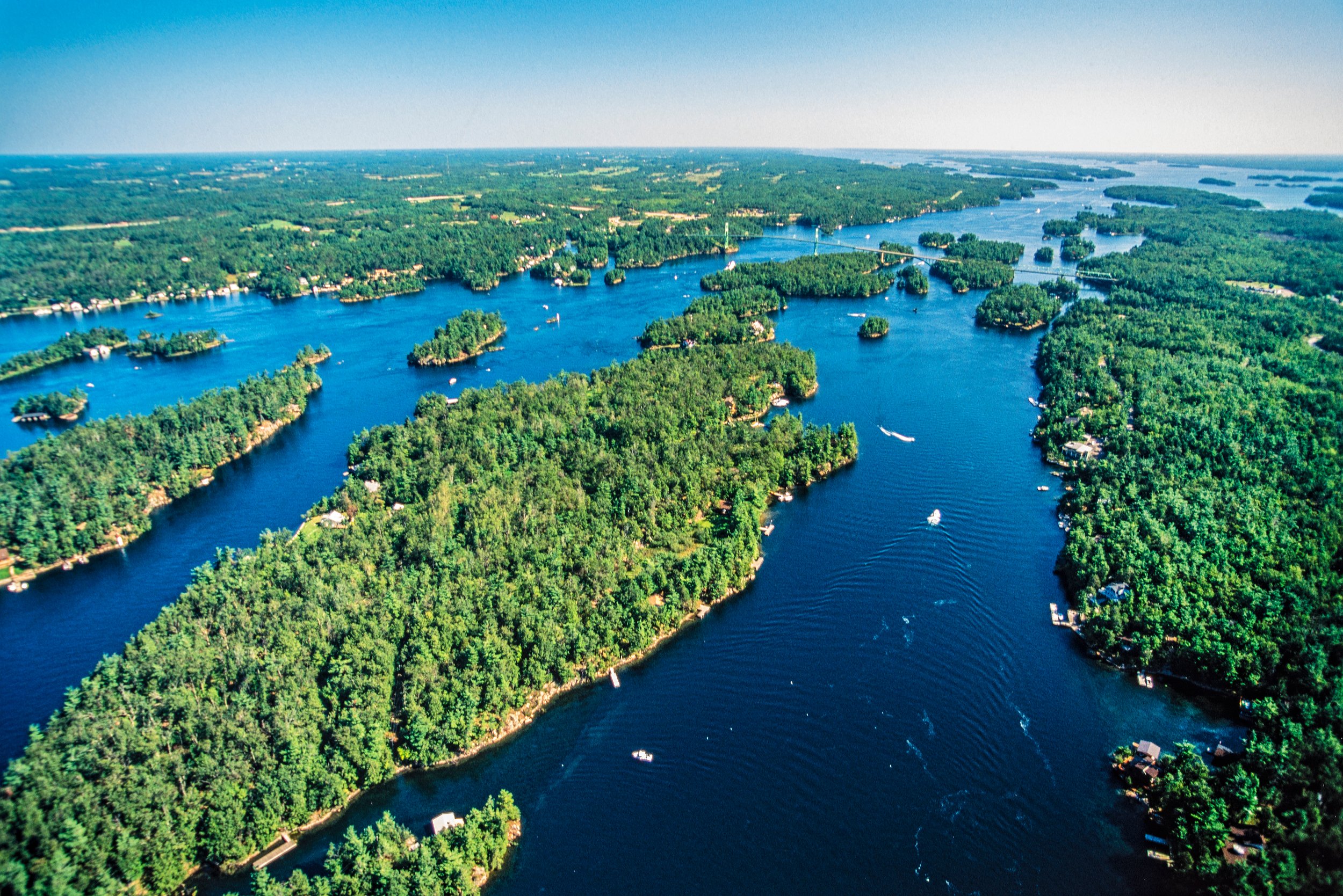 1000 Islands helicopter tour — aerial view of the St. Lawrence River — image 3