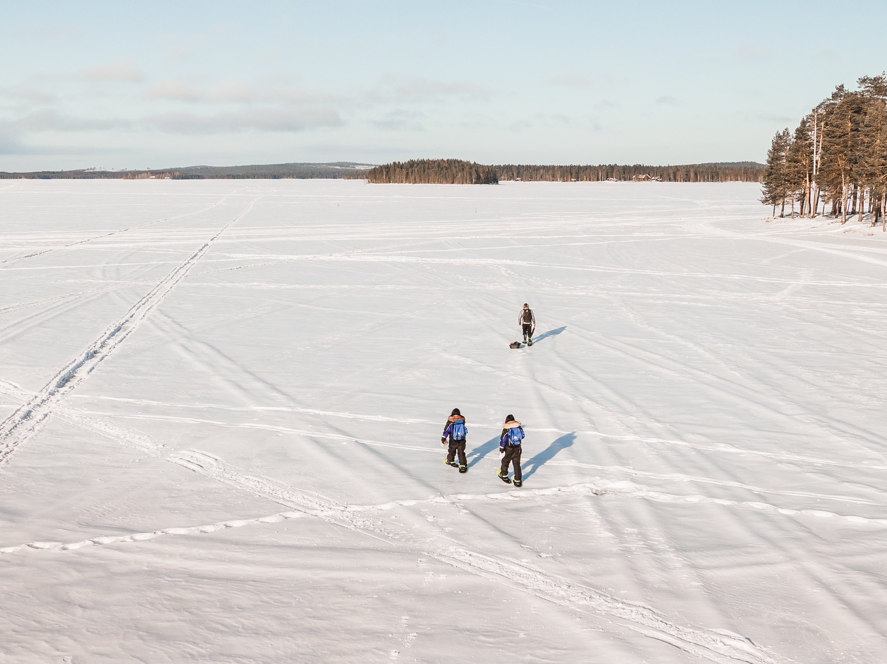 Arctic Snowshoe & Ice Fishing Adventure from Rovaniemi