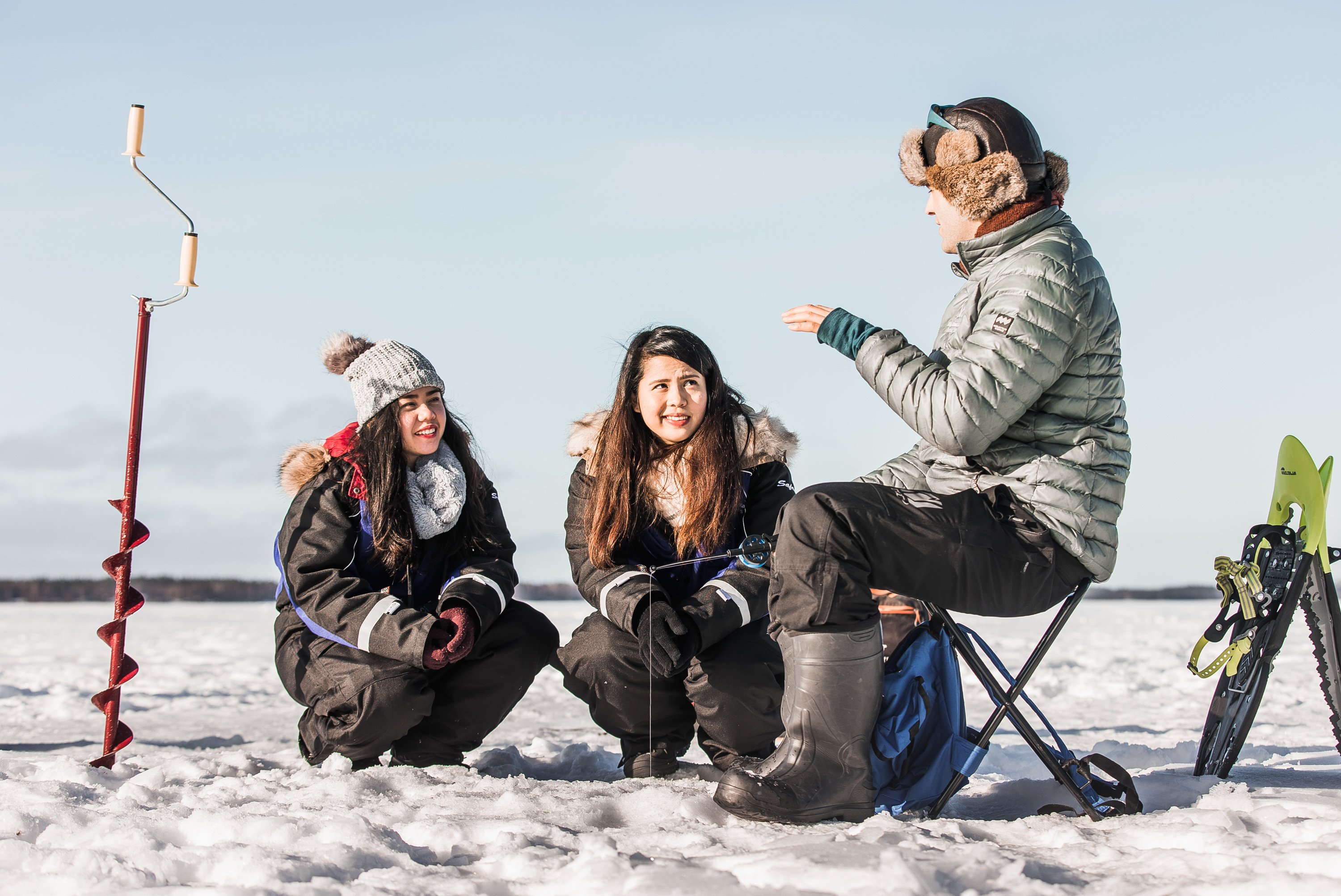 Arctic Snowshoe & Ice Fishing Adventure from Rovaniemi