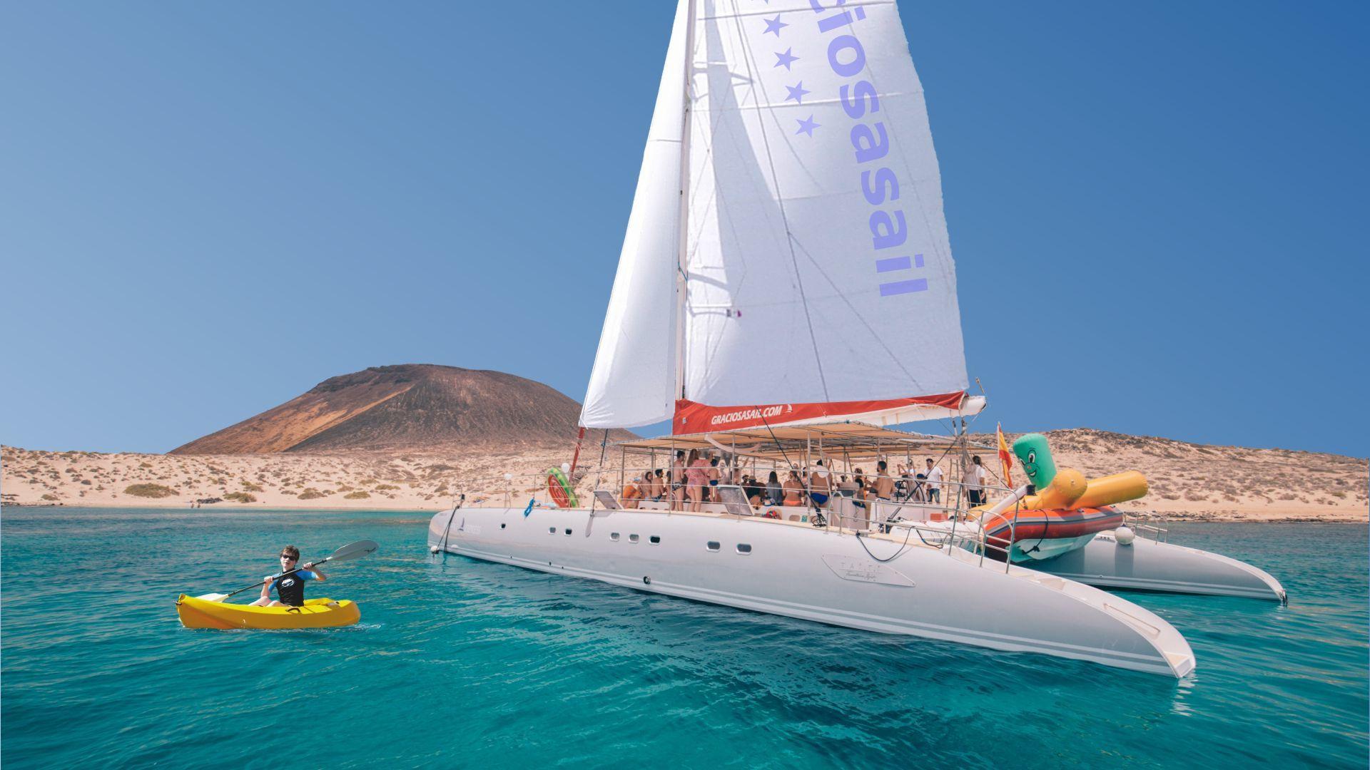 La Graciosa Catamaran Sailing Cruise from Lanzarote