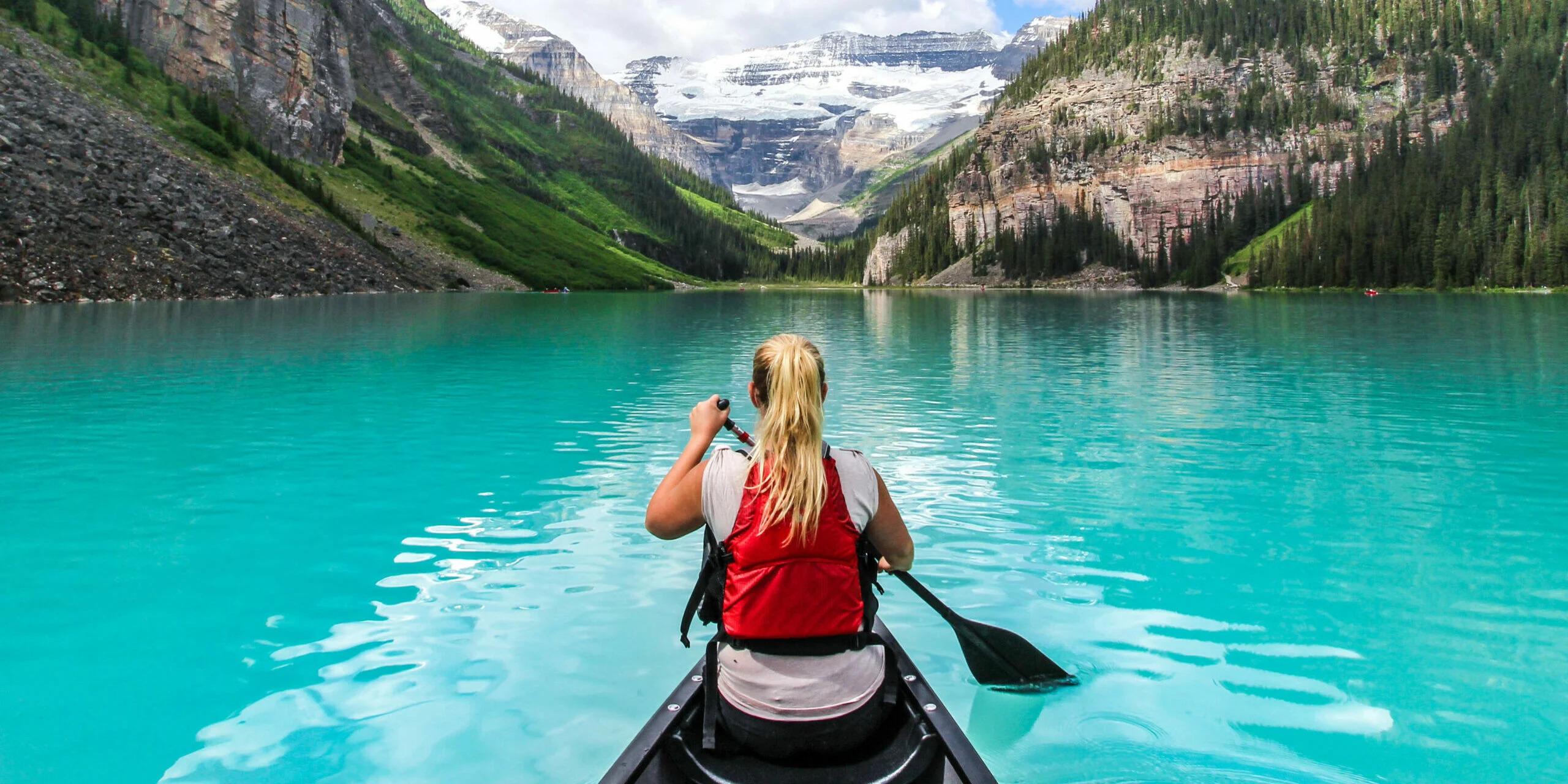 Banff: Lake Louise Canoe Tour & Moraine Lake | Skip-the-Line — Emerald Lake and Canadian Rockies scenery (1)