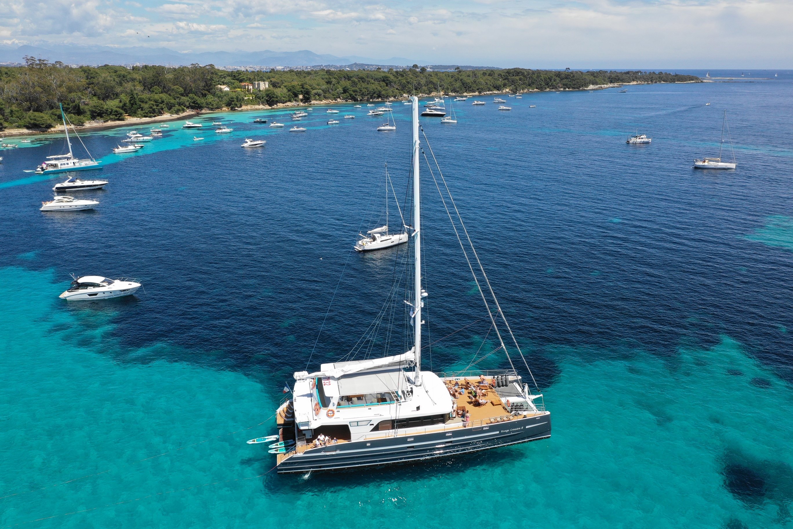 Cannes Bay Catamaran Half-Day with Lunch