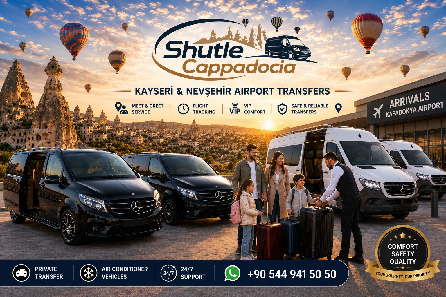 Kayseri & Nevşehir Airport to Cappadocia Hotel Transfer