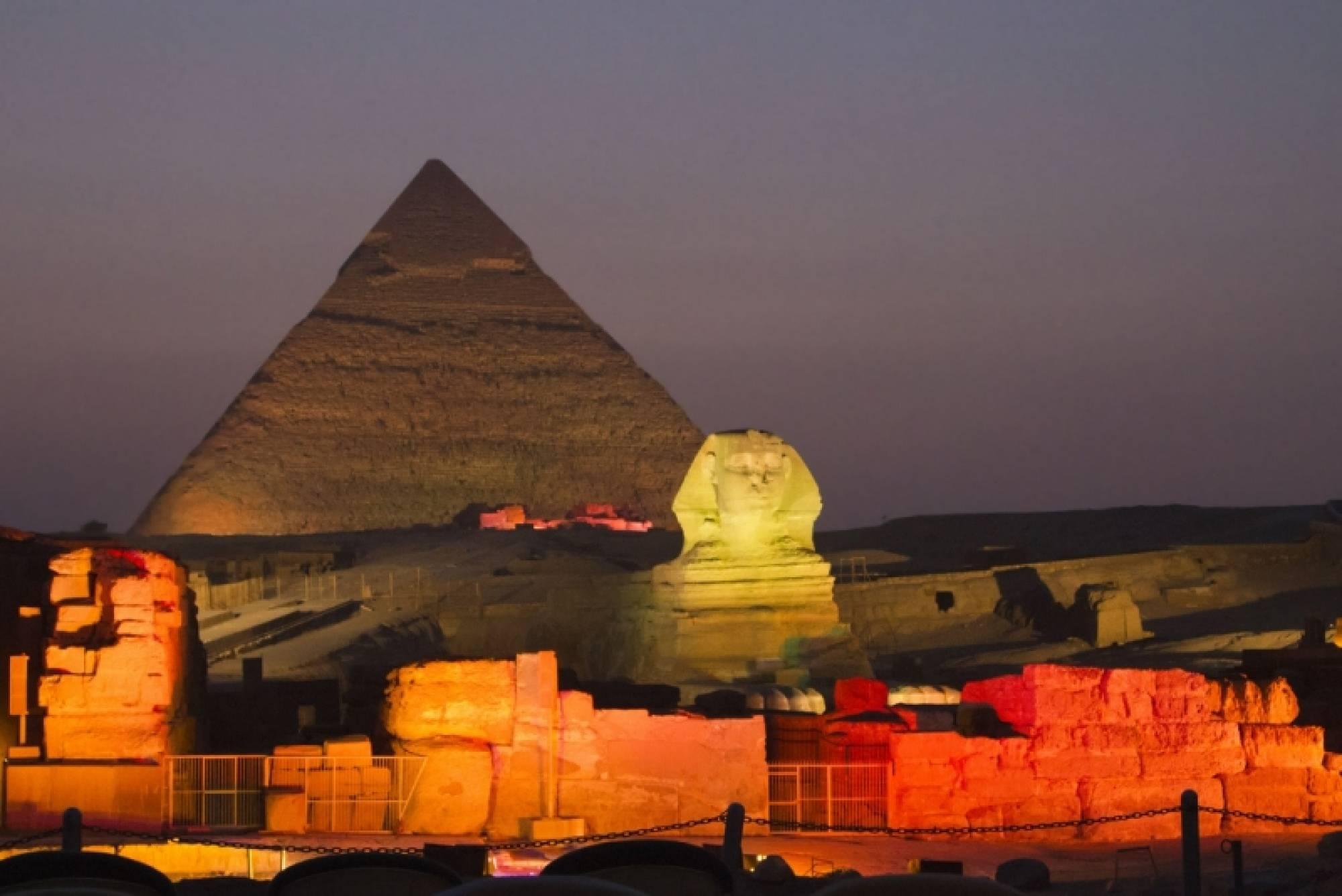 Cairo Evening: Giza Sound & Light Show and Local City Tour