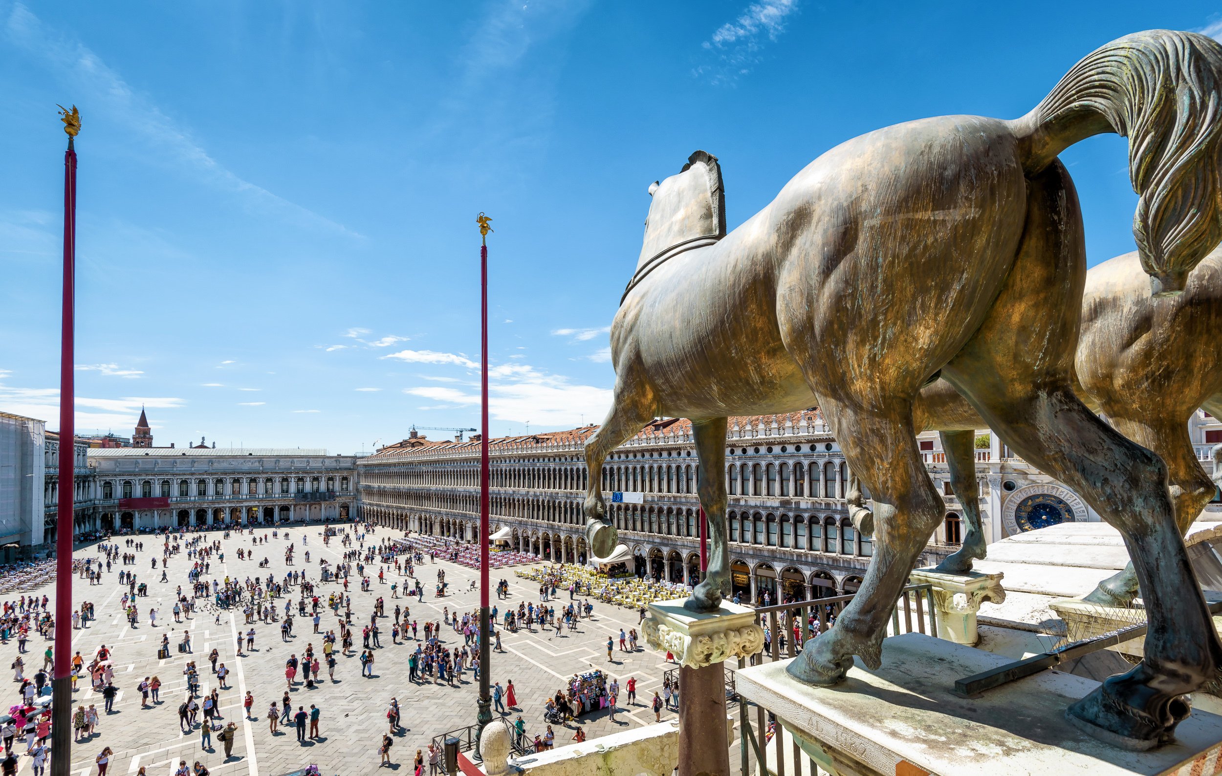 Piazza San Marco from St. Mark's Basilica terrace — Venice in a Day