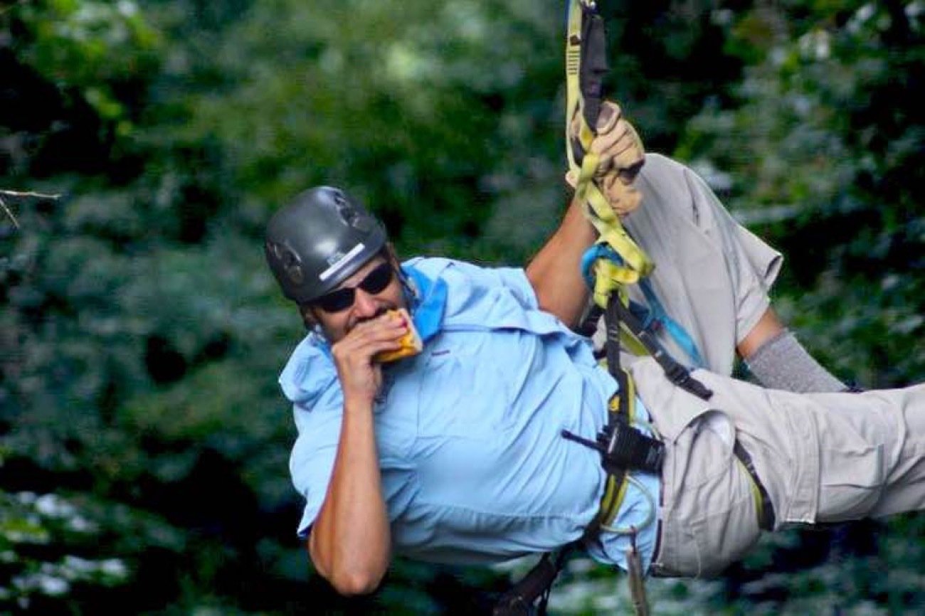 Seven-line waterfall canopy zipline tour near Pigeon Forge