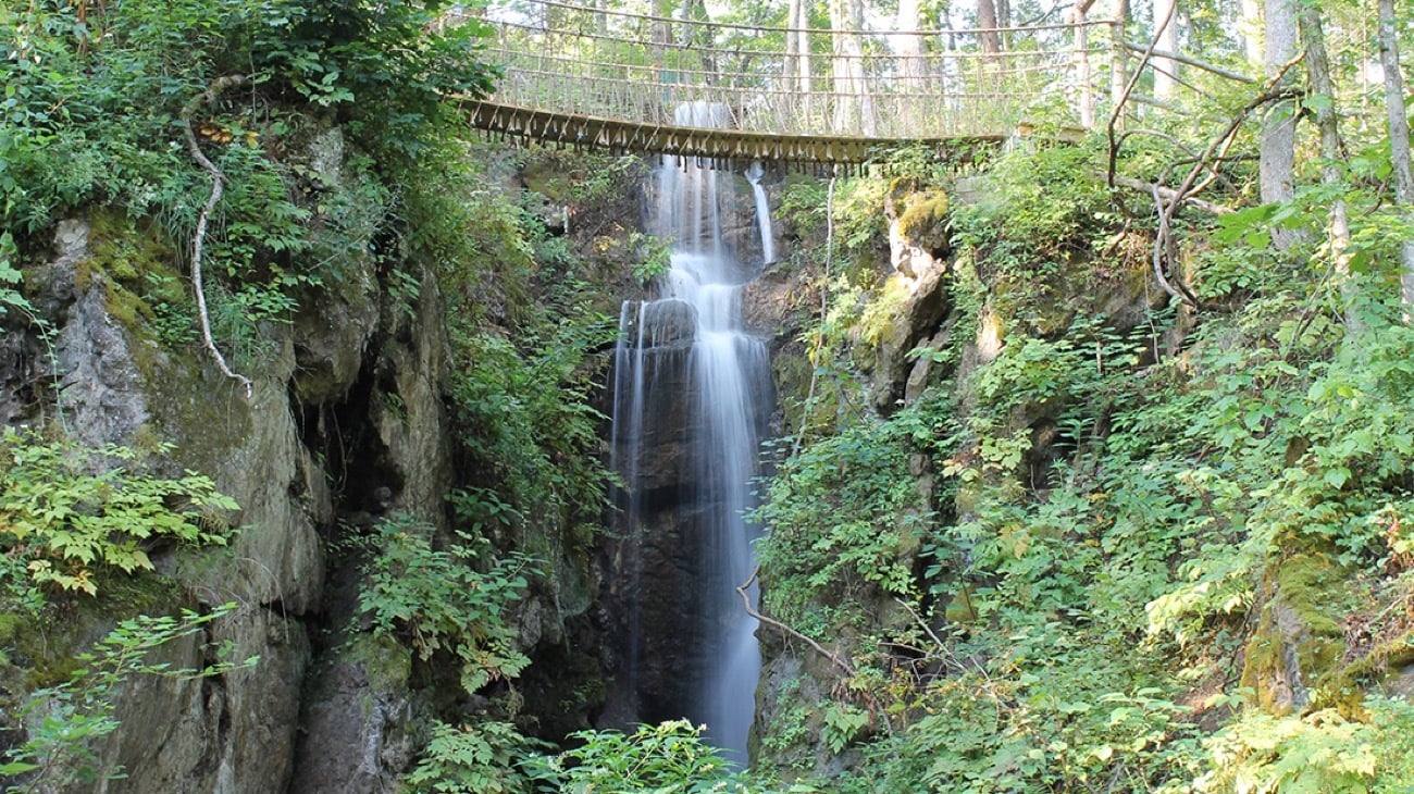 Guide on a Sevierville waterfall canopy zip lining tour