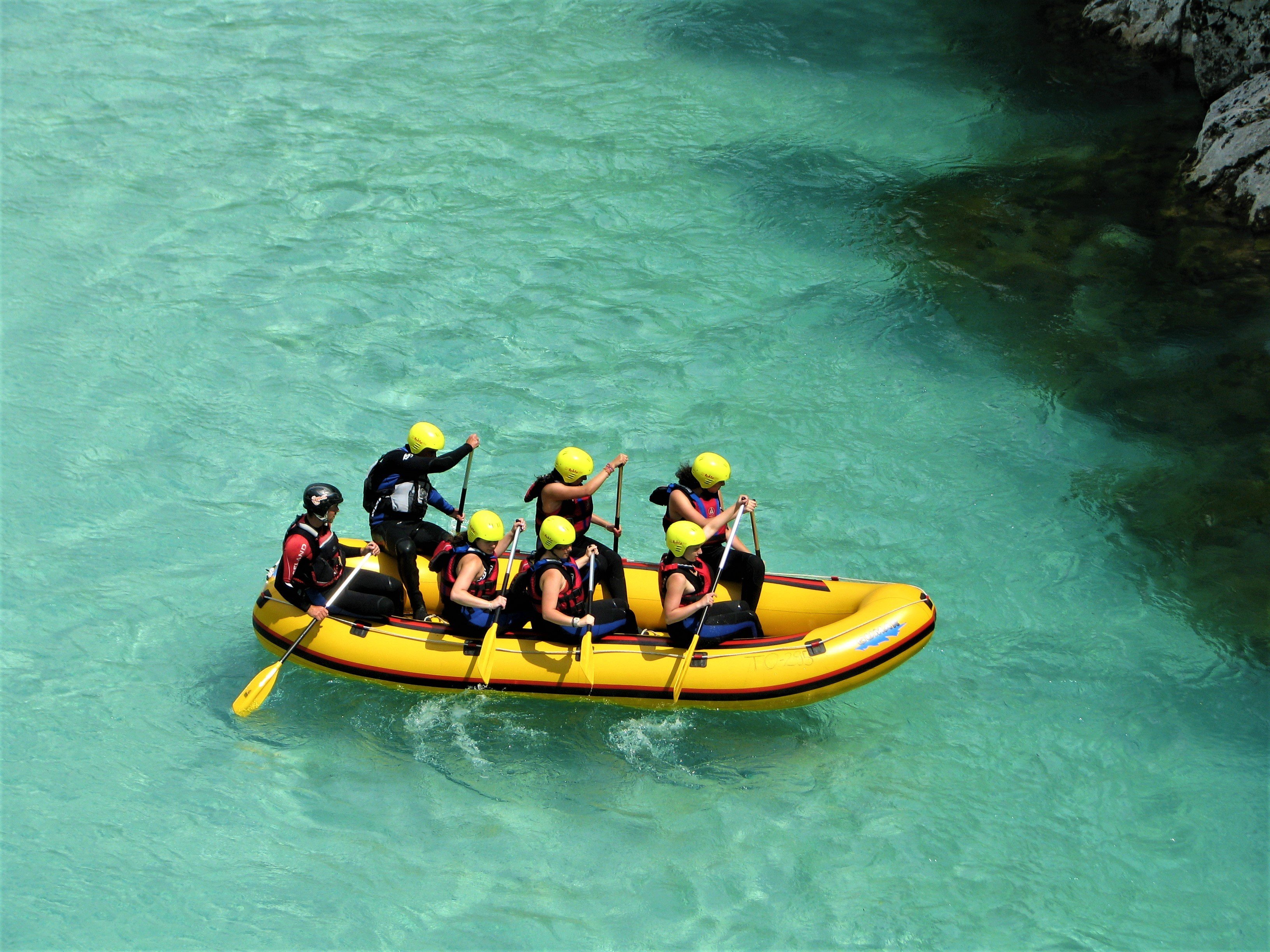 Slovenia: Half-Day Rafting Tour on Soča River with Photos — Soča River and Julian Alps scenery (3)