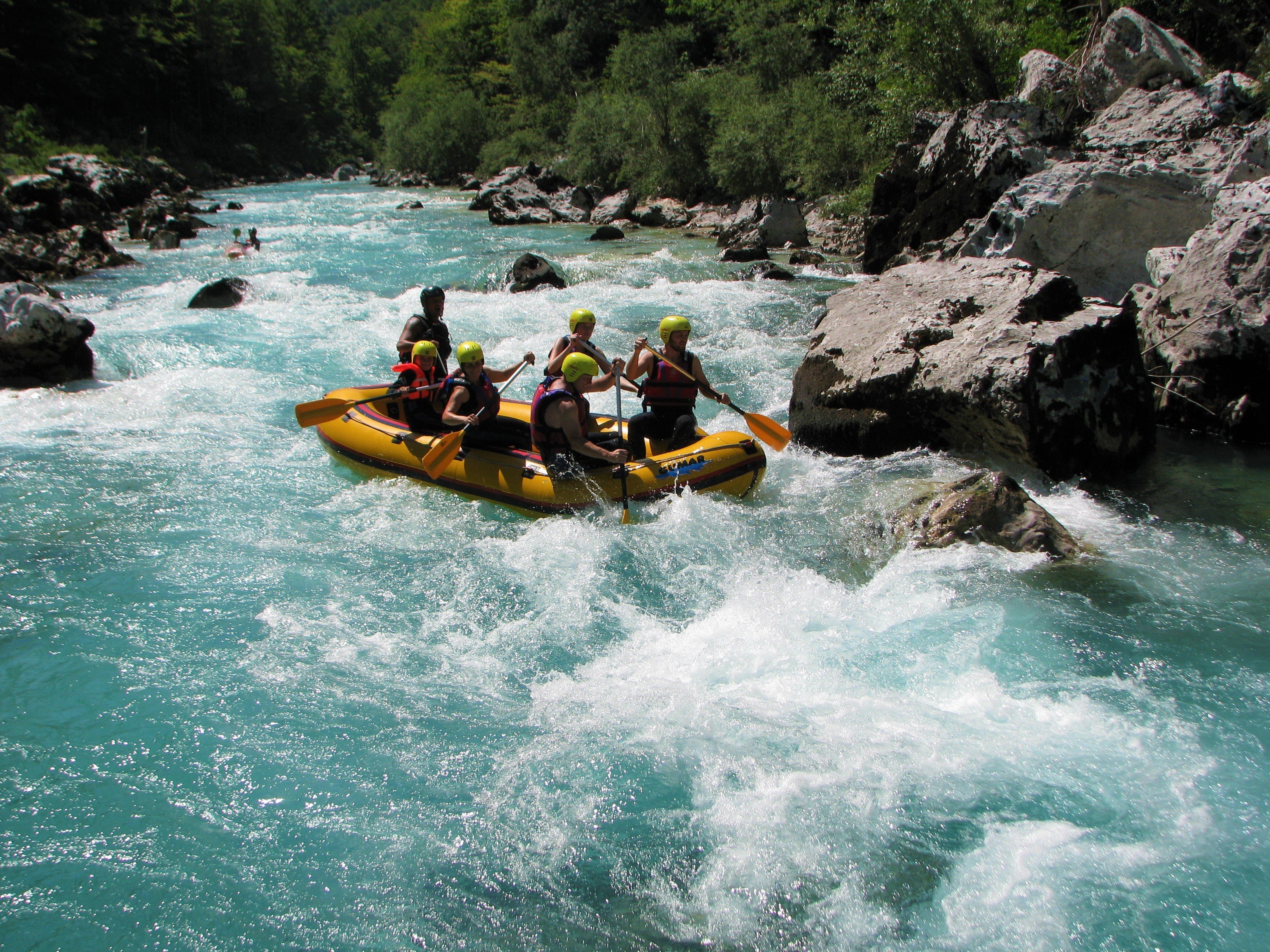 Slovenia: Half-Day Rafting Tour on Soča River with Photos — Soča River and Julian Alps scenery (4)