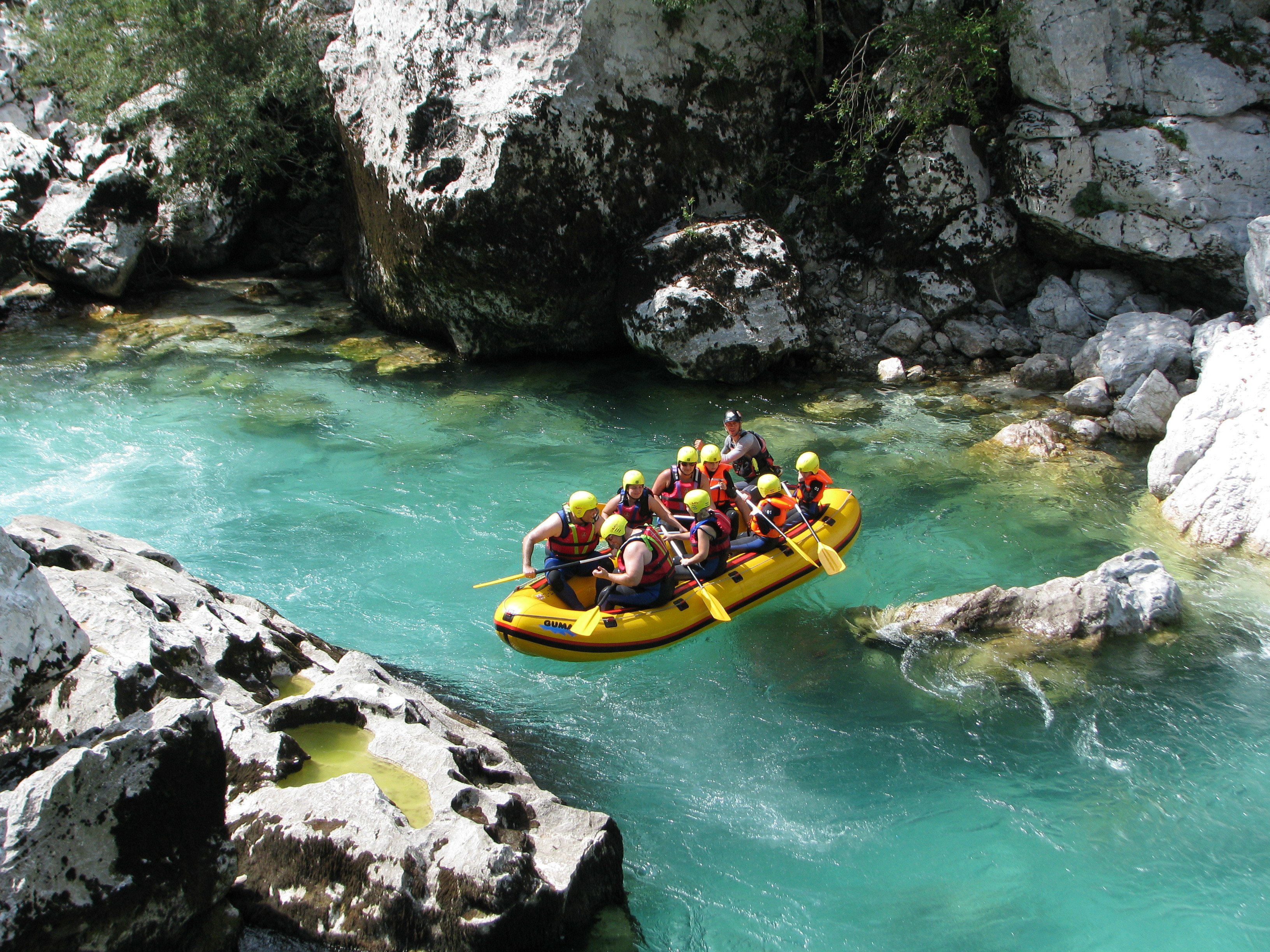 Slovenia: Half-Day Rafting Tour on Soča River with Photos — Soča River and Julian Alps scenery (7)