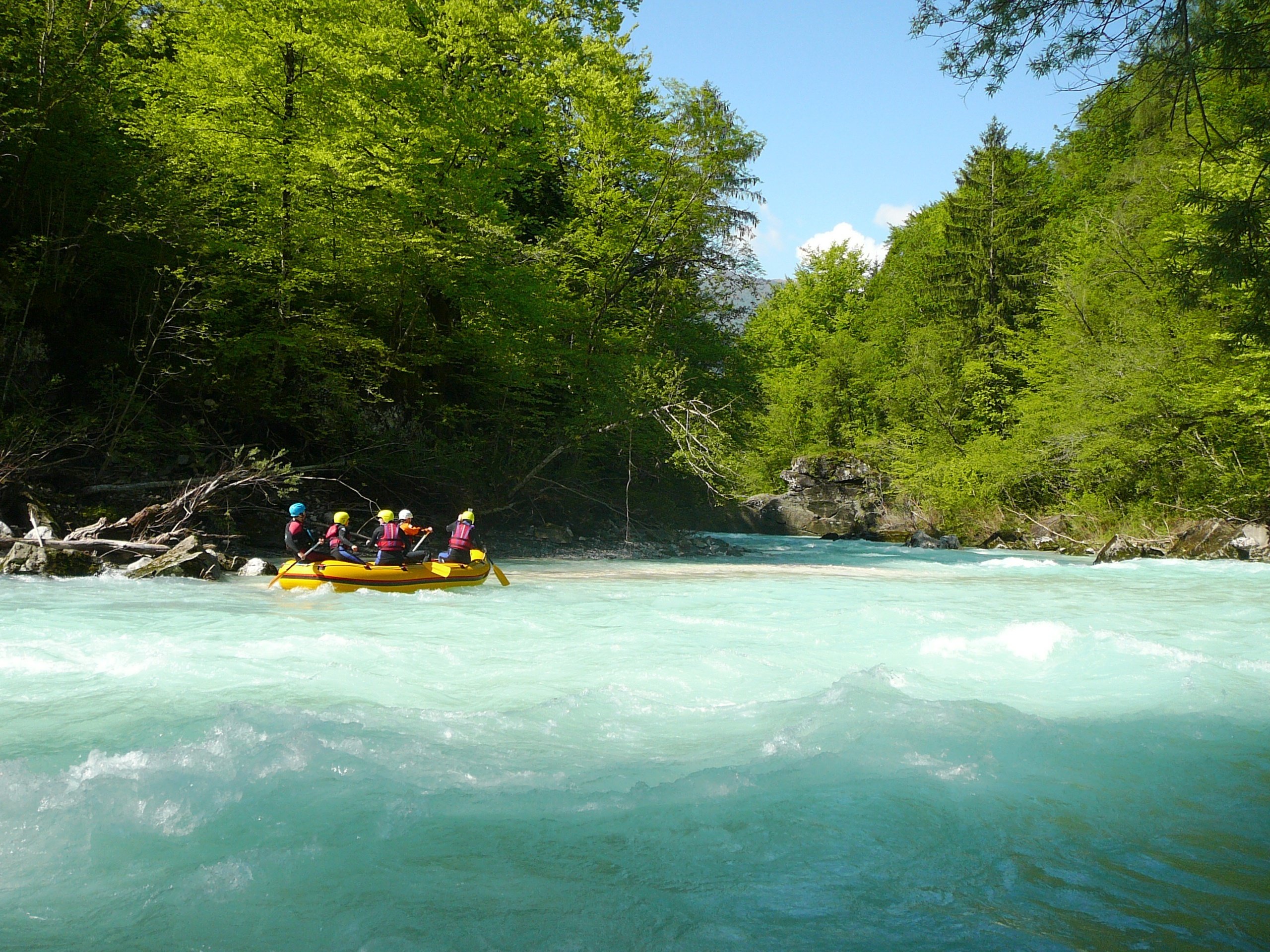 Slovenia: Half-Day Rafting Tour on Soča River with Photos — Soča River and Julian Alps scenery (9)