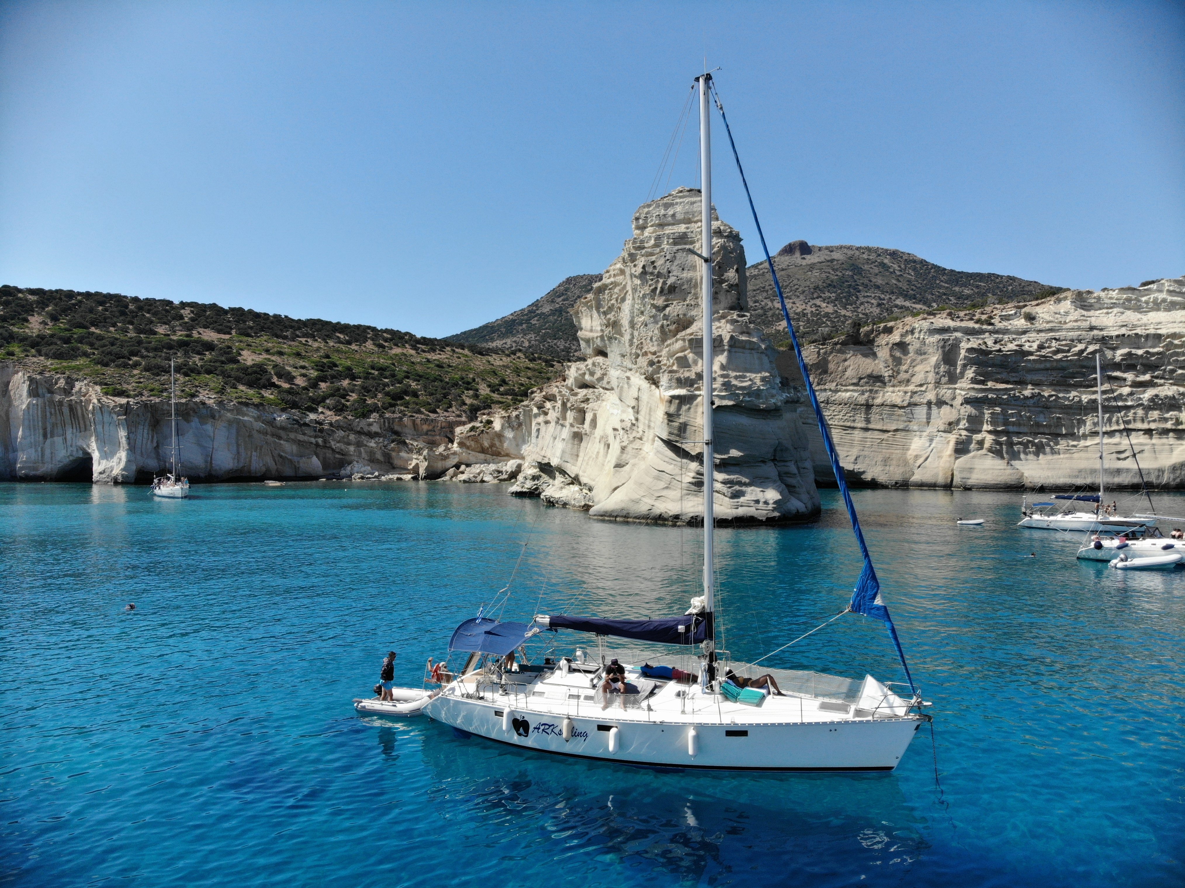 Milos Sailboat Day Cruise to Kleftiko with Lunch