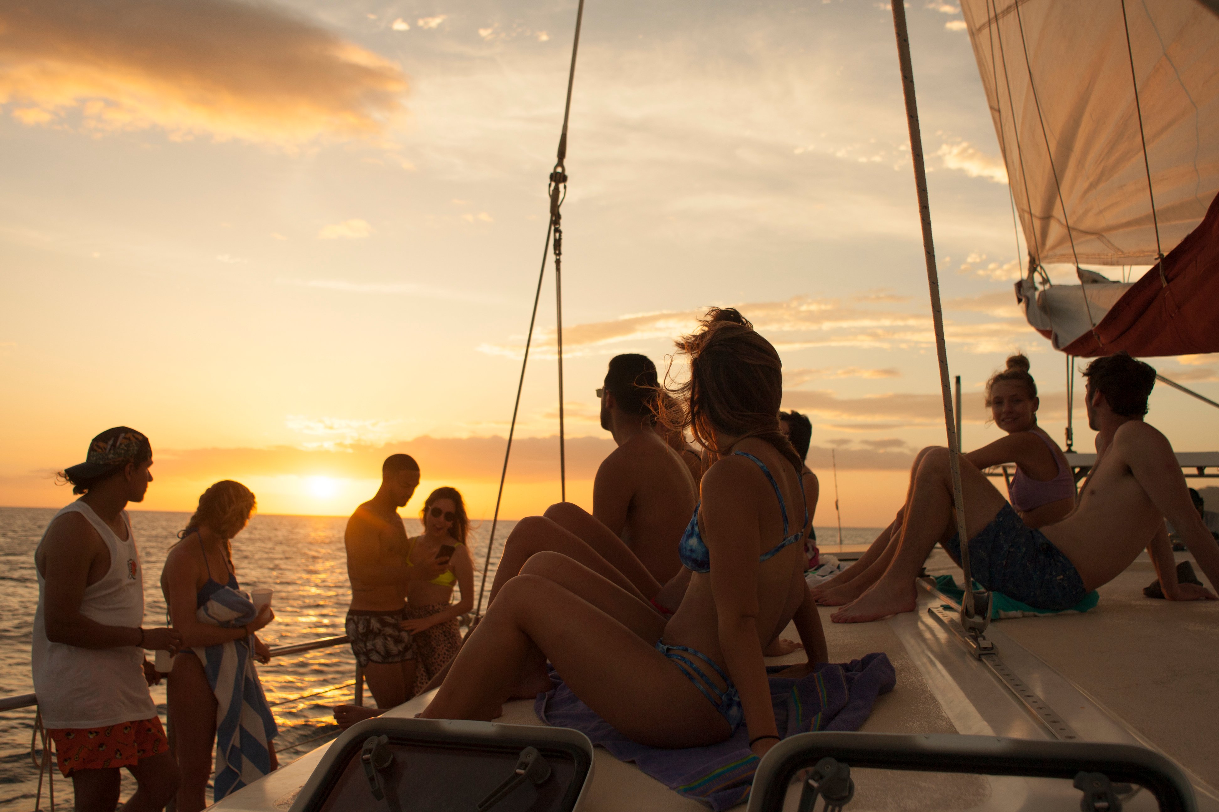 Playas del Coco: Sunset Catamaran Sailing & Snorkeling