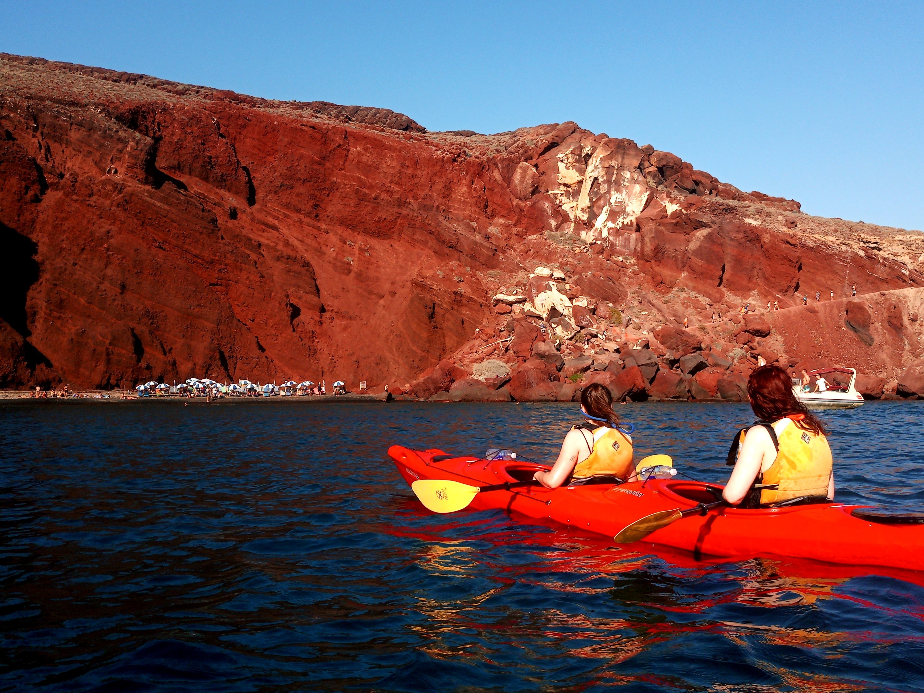 Santorini: Sea Kayaking with Light Lunch