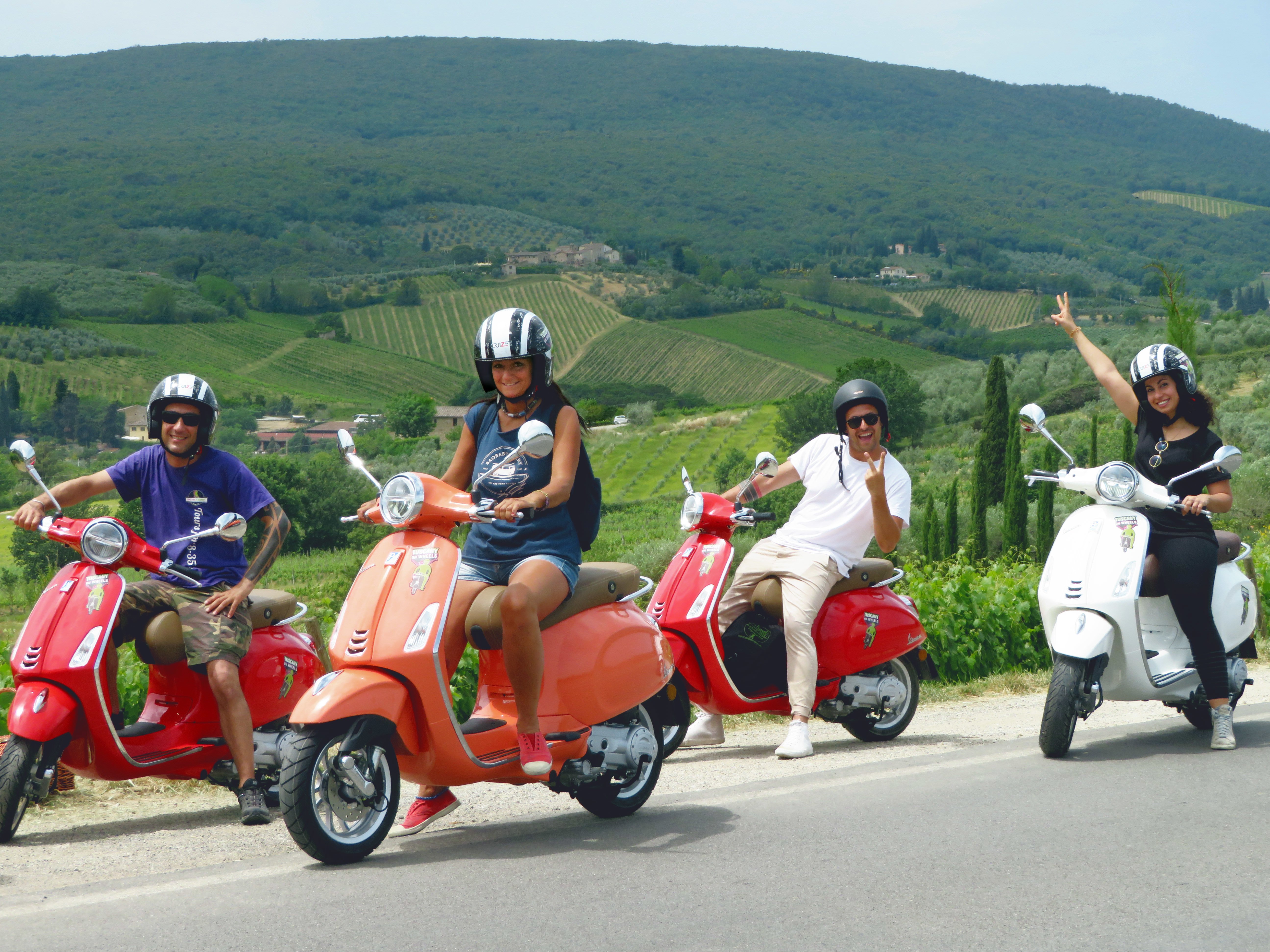 San Gimignano vespa tour Tuscany Chianti countryside — image 10