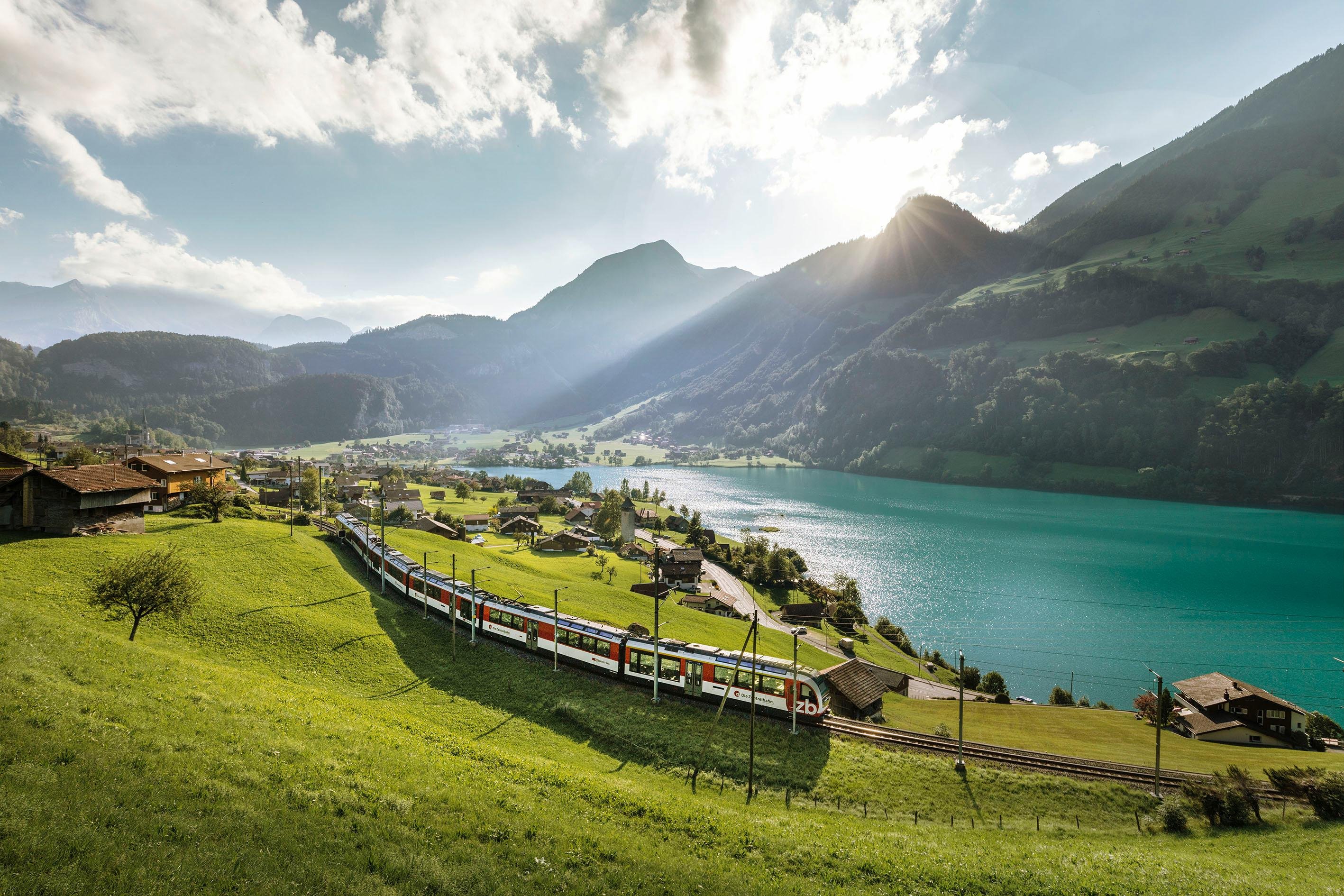 Swiss Travel Pass scenic train, mountain railway and lake boat in the Swiss Alps — image 4