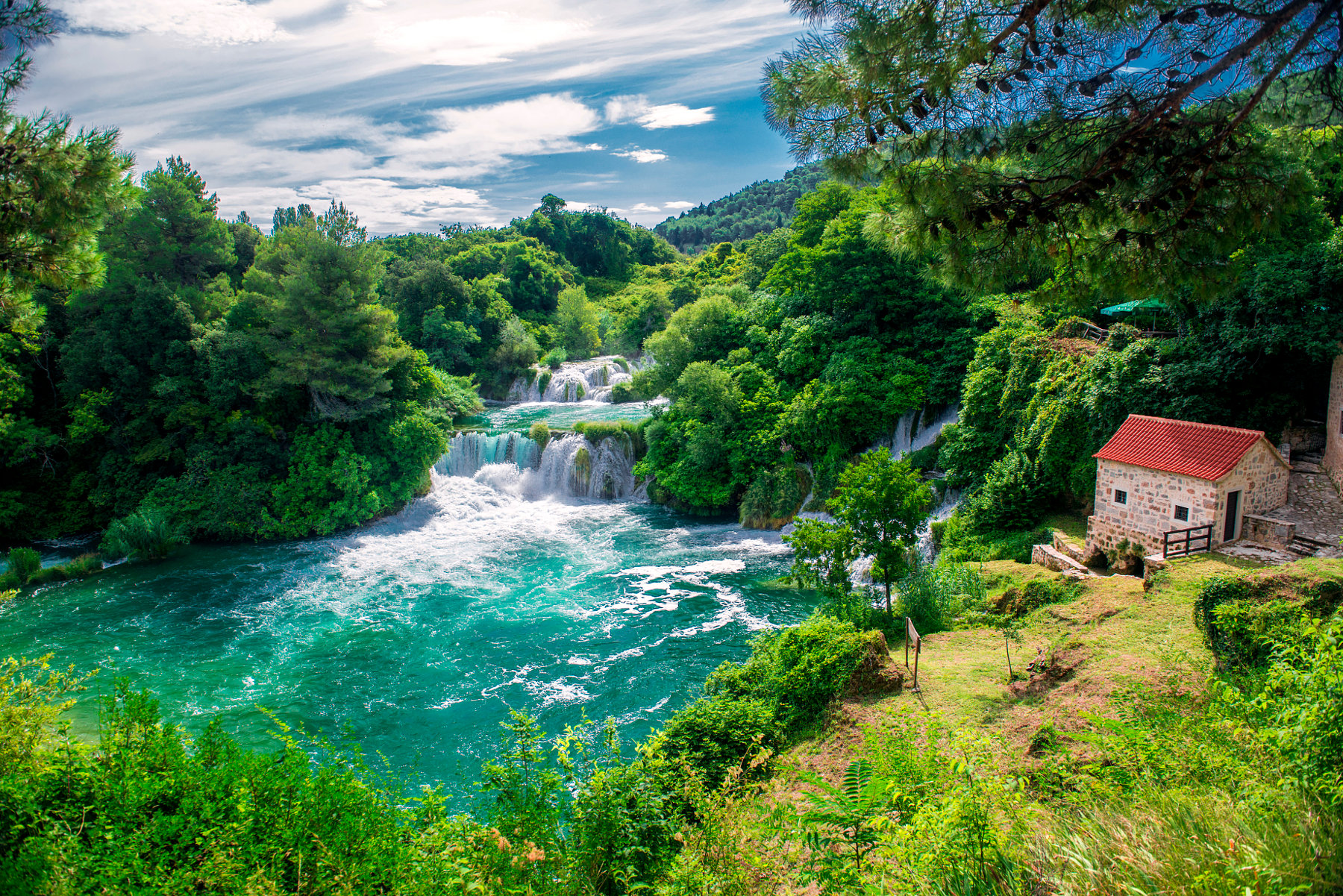 Krka Waterfalls Day Trip with Boat Cruise from Split