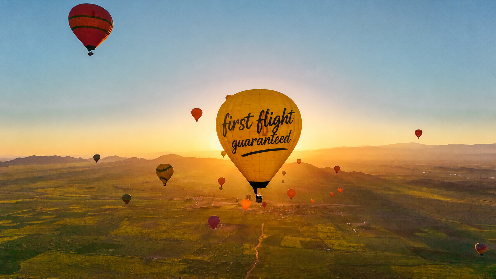 Marrakech Hot Air Balloon Flight with Breakfast & Certificate
