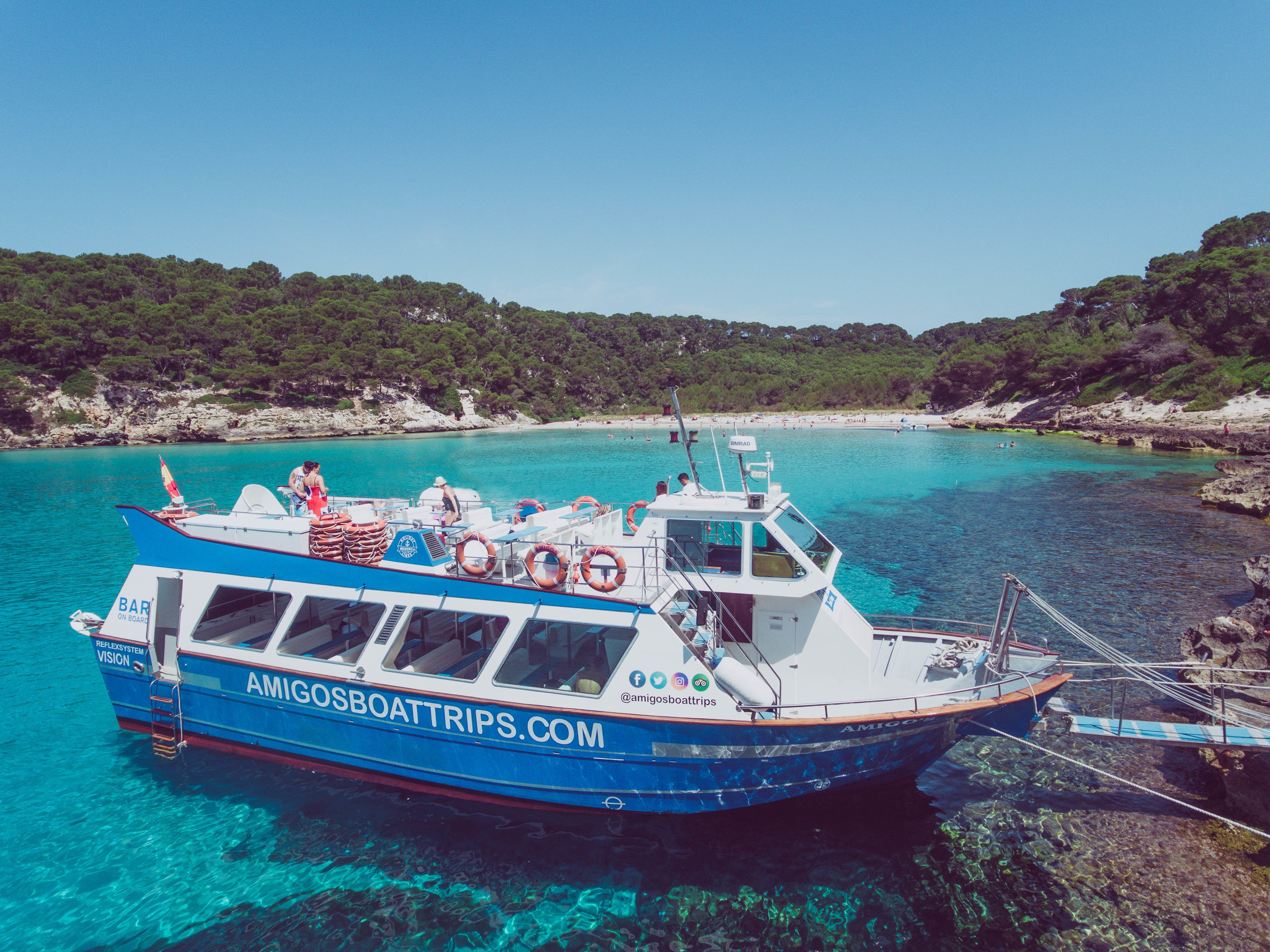 South Coast Menorca Boat Tour from Cala'n Bosch