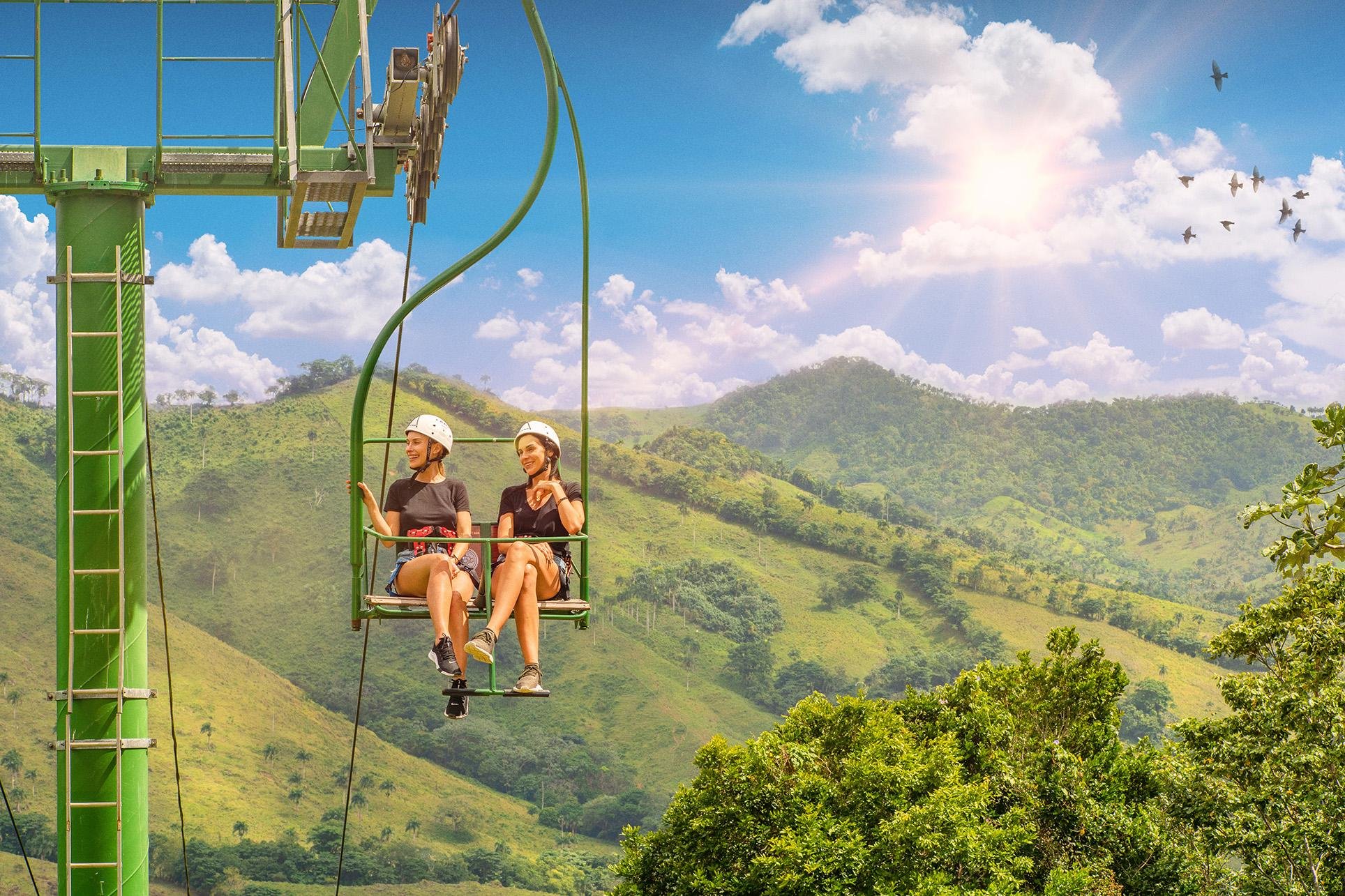 La Hacienda Park Punta Cana: Ziplines, Buggy, Chairlift & Horseback Combo