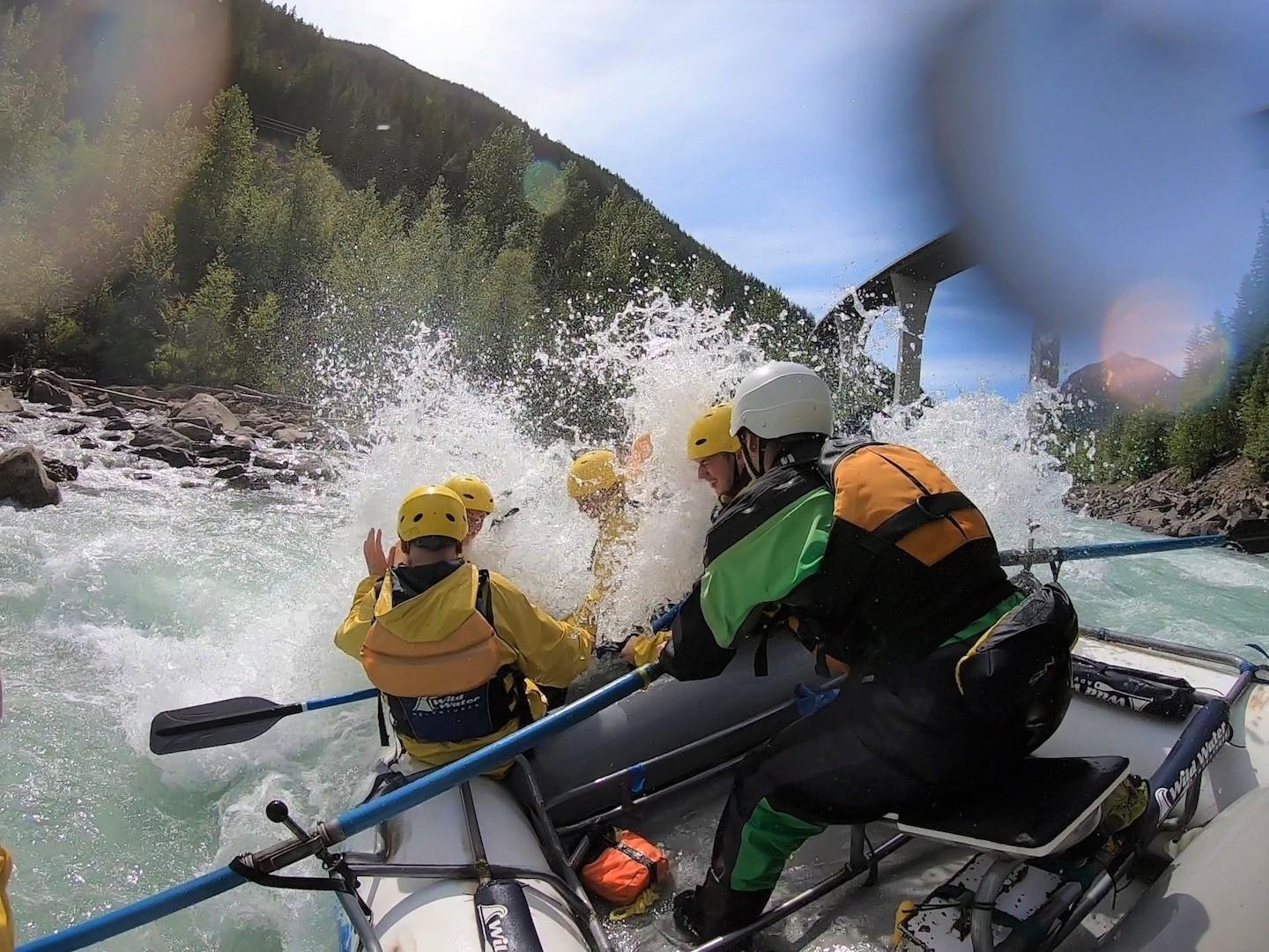 Kicking Horse River half-day whitewater rafting