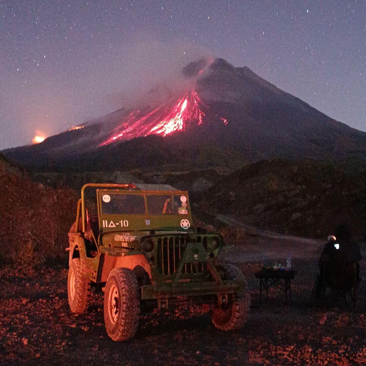 Mount Merapi Night Lava Observation 4WD Jeep Adventure