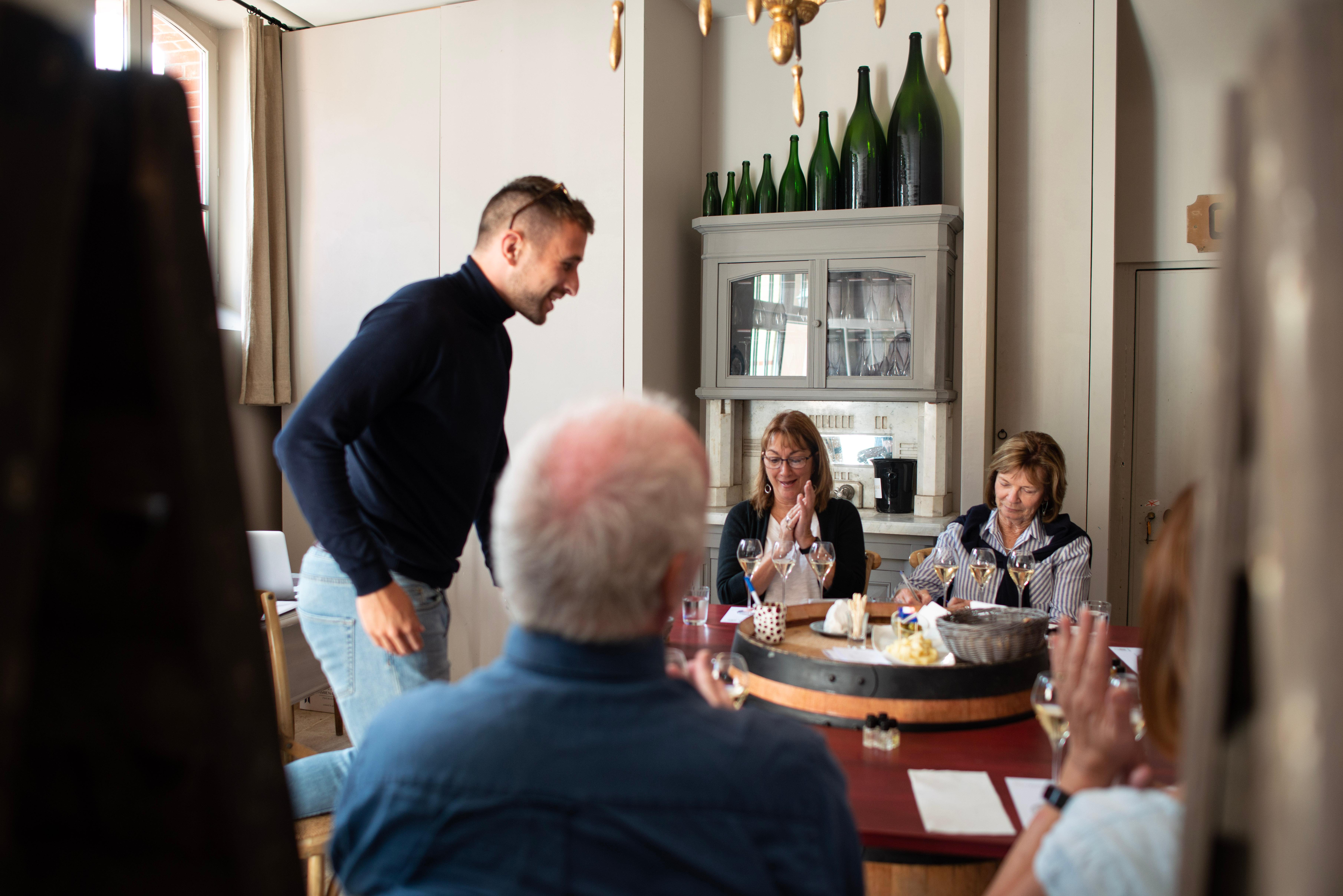 Champagne lunch pairing tour — Aÿ salon, 4-flight tasting, chaource cheese, Pinot Noir grand cru — image 5