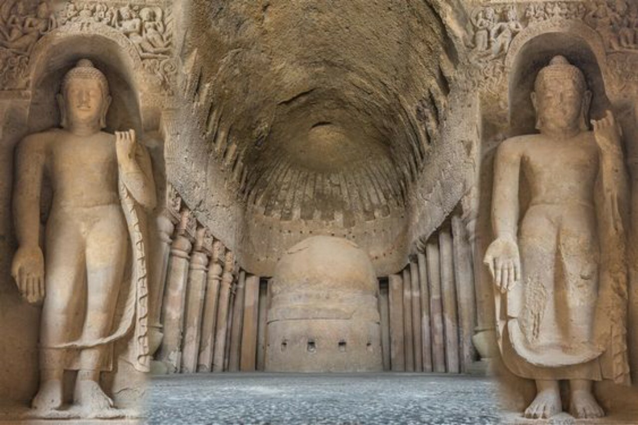 Mumbai: Kanheri Caves & Global Vipassana Pagoda Private Tour