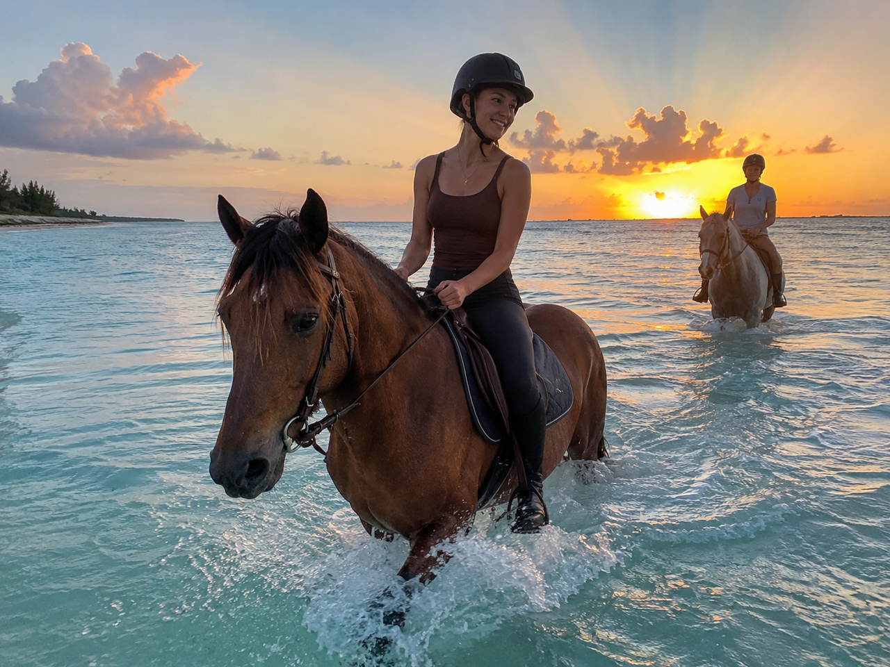 Blue Hills Beach Sunset Horseback Ride