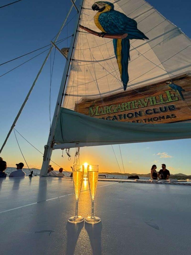 Caribbean Sunset Catamaran Cruise with Champagne
