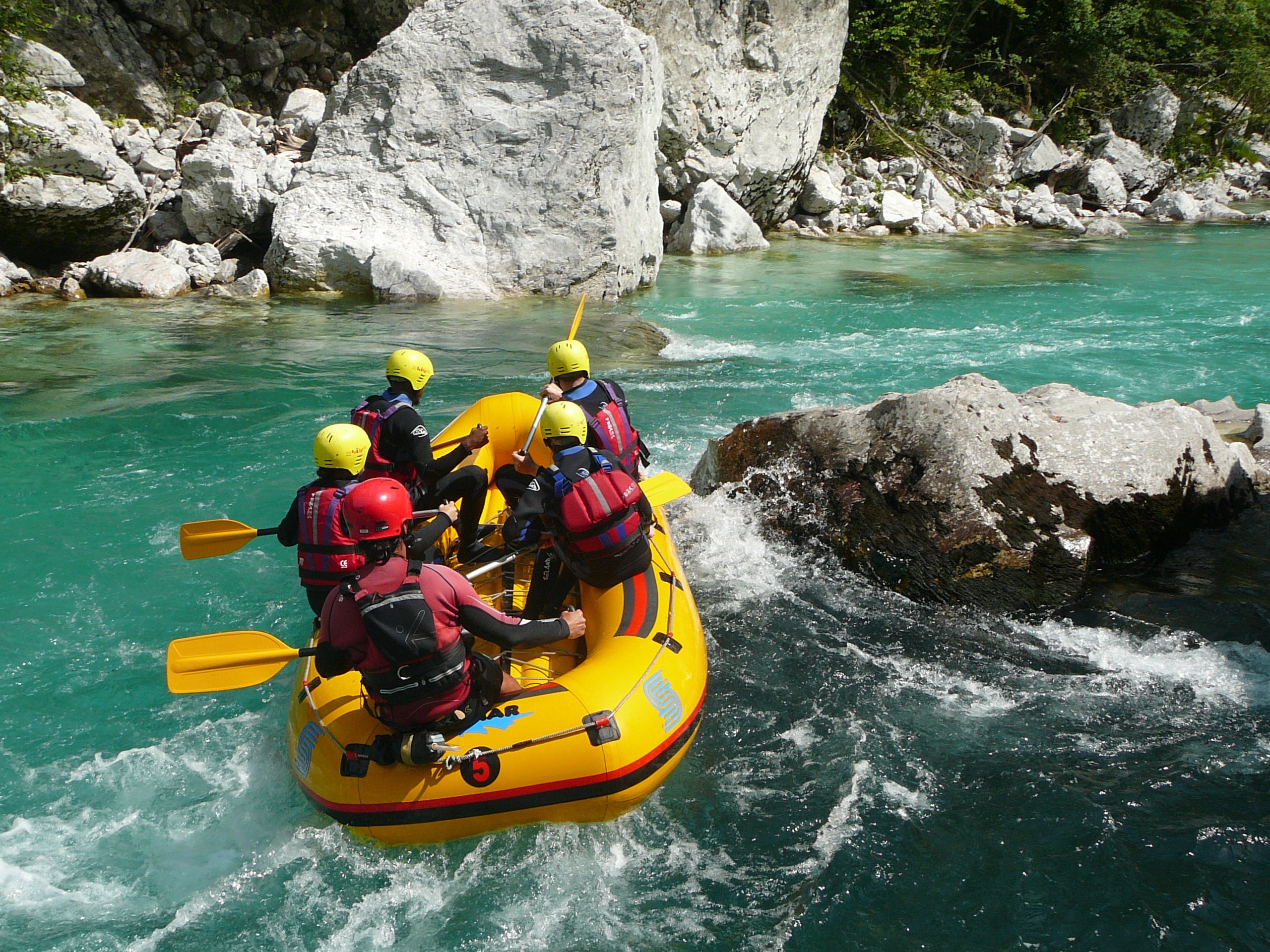 Slovenia: Half-Day Rafting Tour on Soča River with Photos — Soča River and Julian Alps scenery (10)