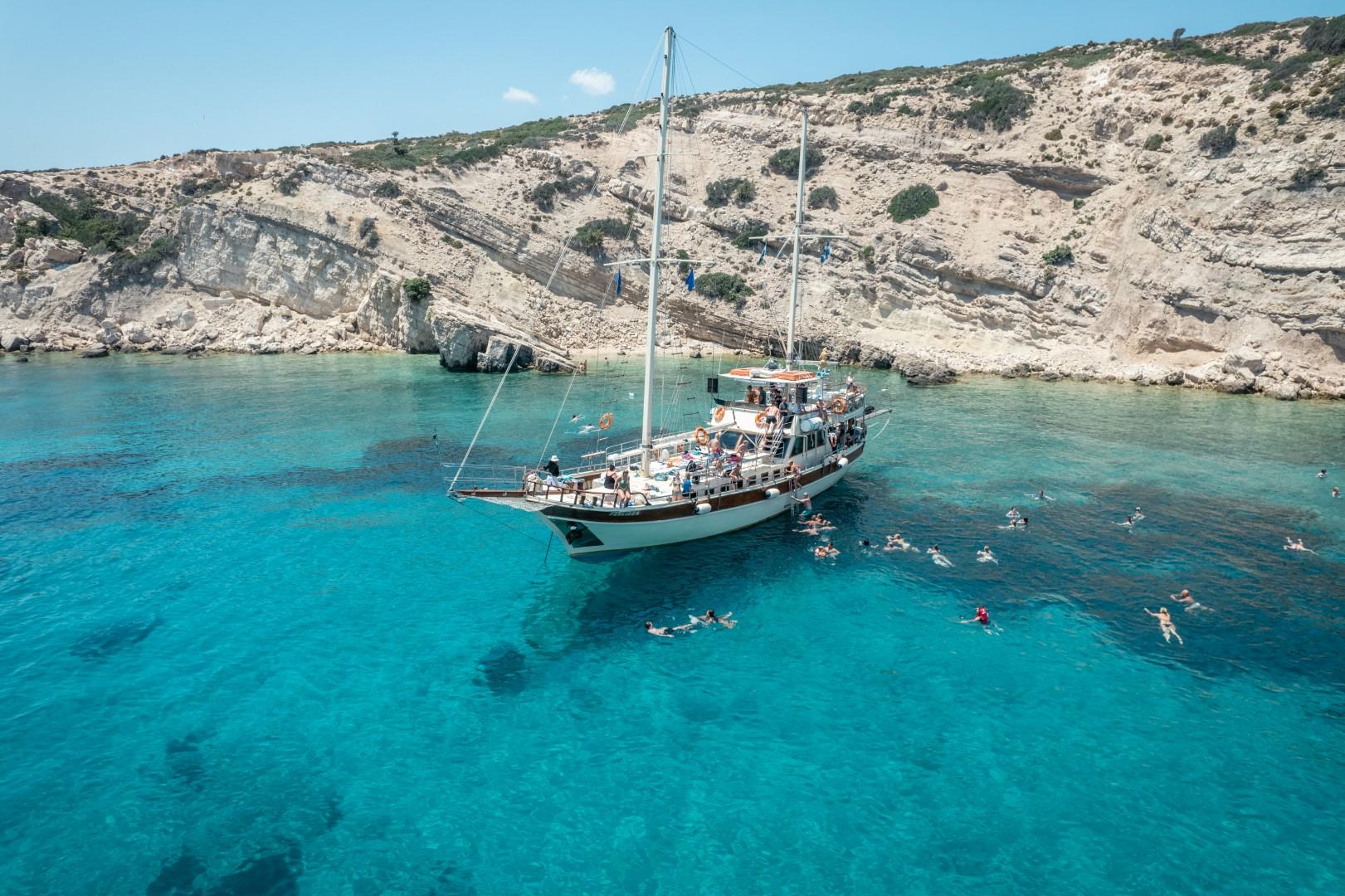 Three Island Discovery Cruise from Kos