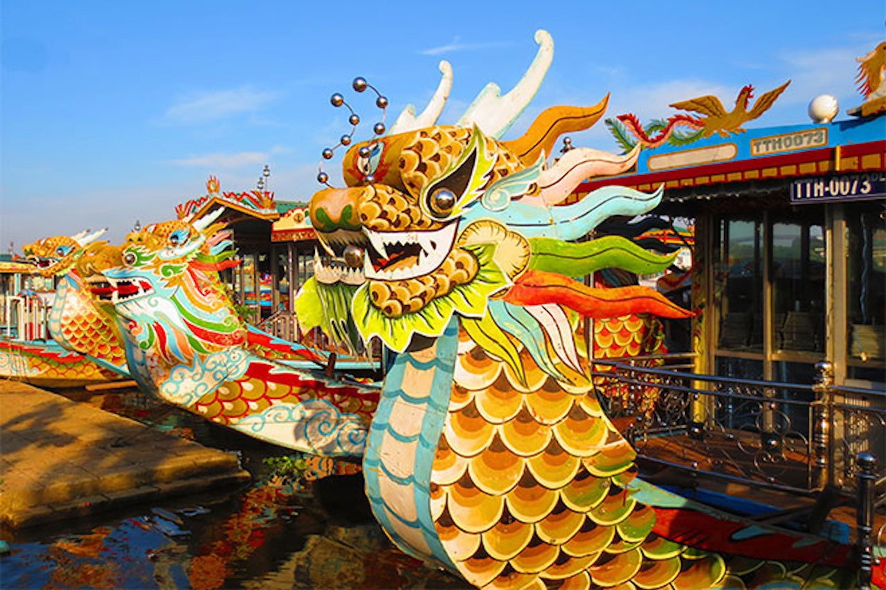 Hue Perfume River Sunset Dragon Boat Cruise