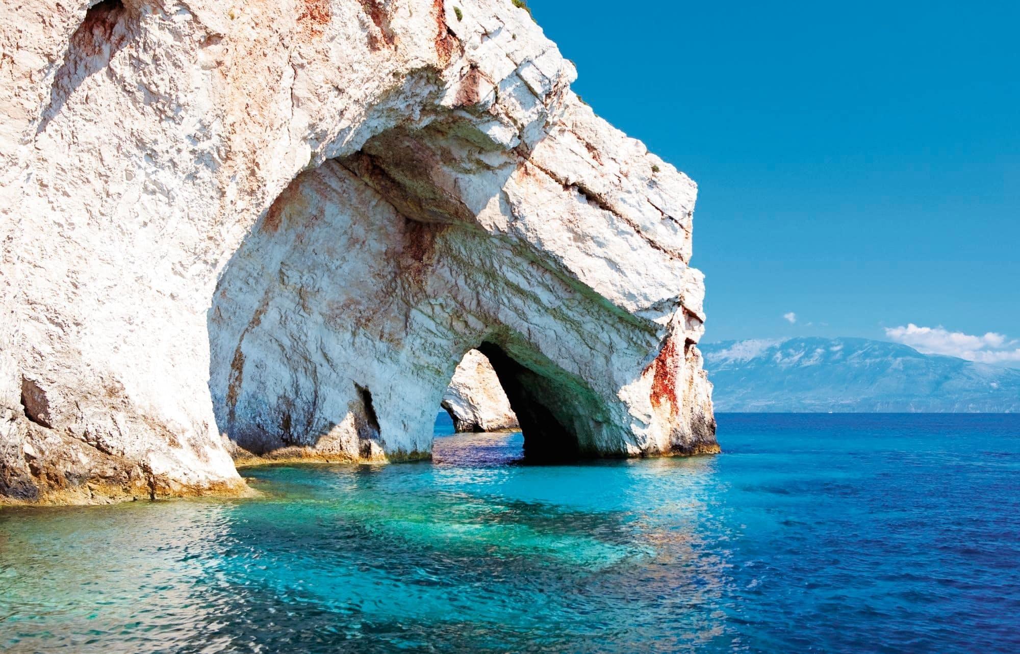 Zakynthos Blue Caves & Shipwreck Beach Boat Trip from Kefalonia