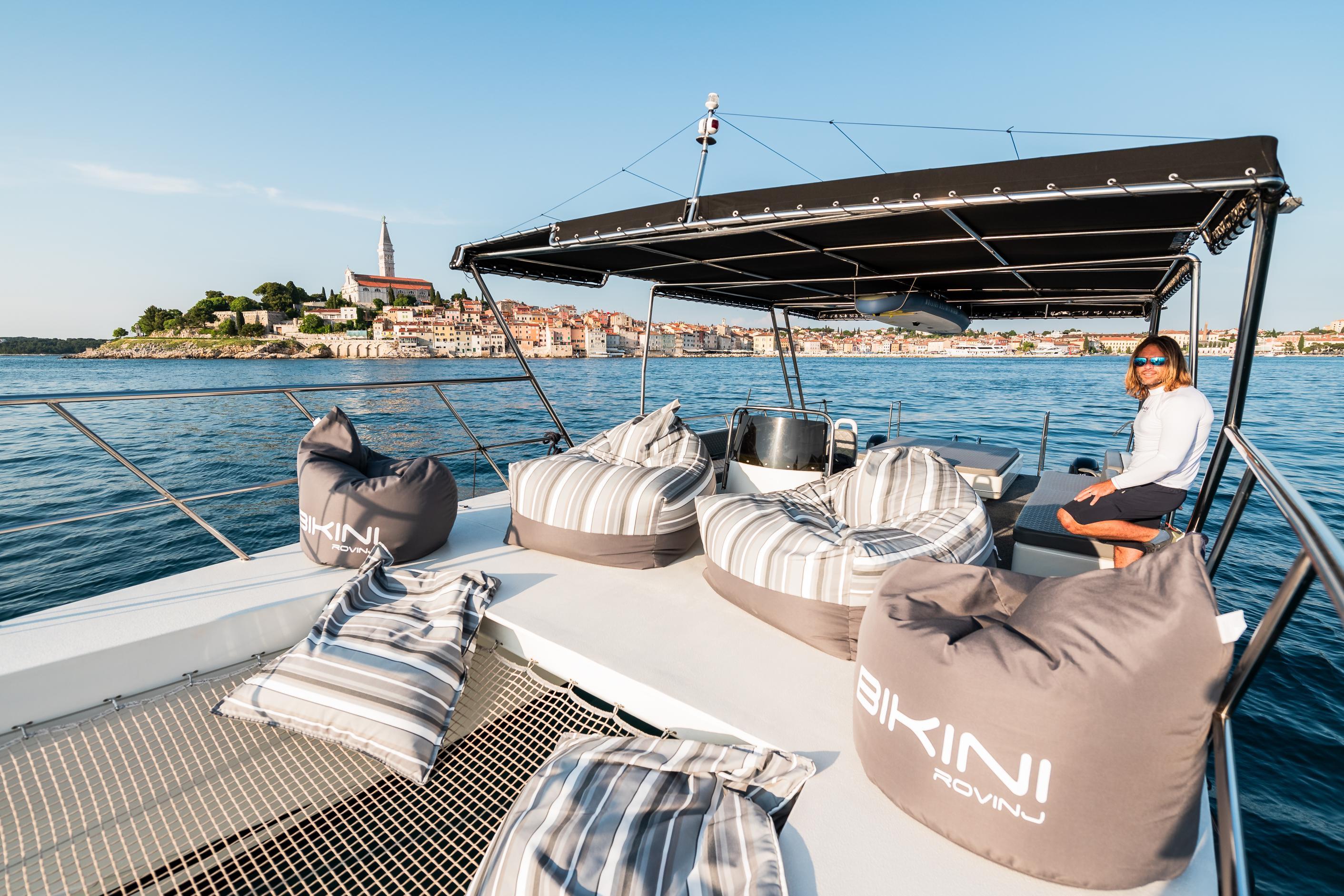 Rovinj Sunset Catamaran with Dolphin Watching
