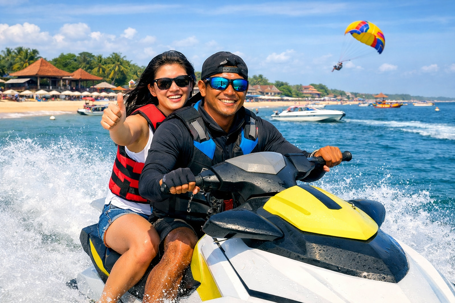 Nusa Dua Jet Ski & Paragliding Combo
