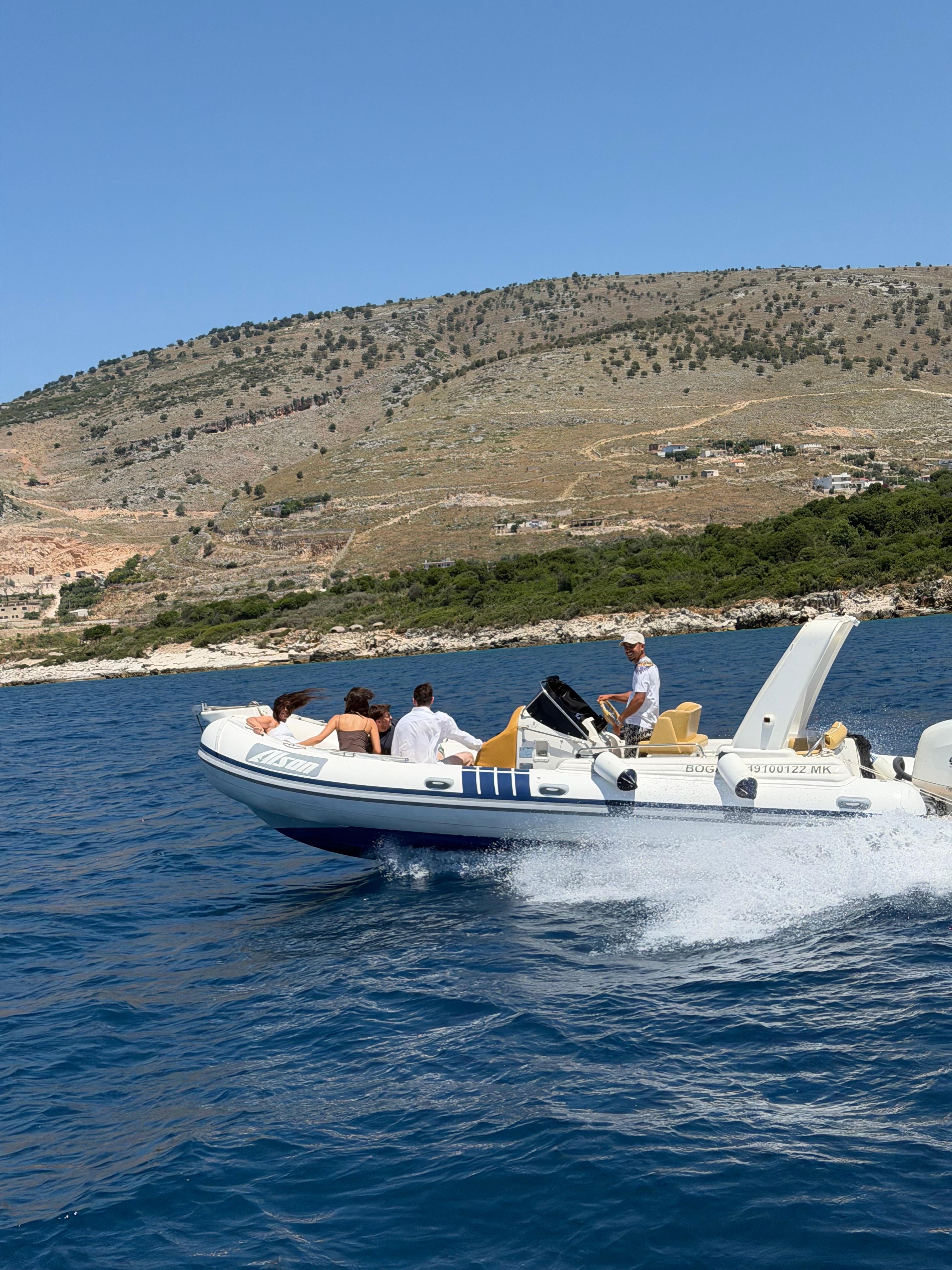 Hidden Ionian Beaches Speedboat Tour from Saranda