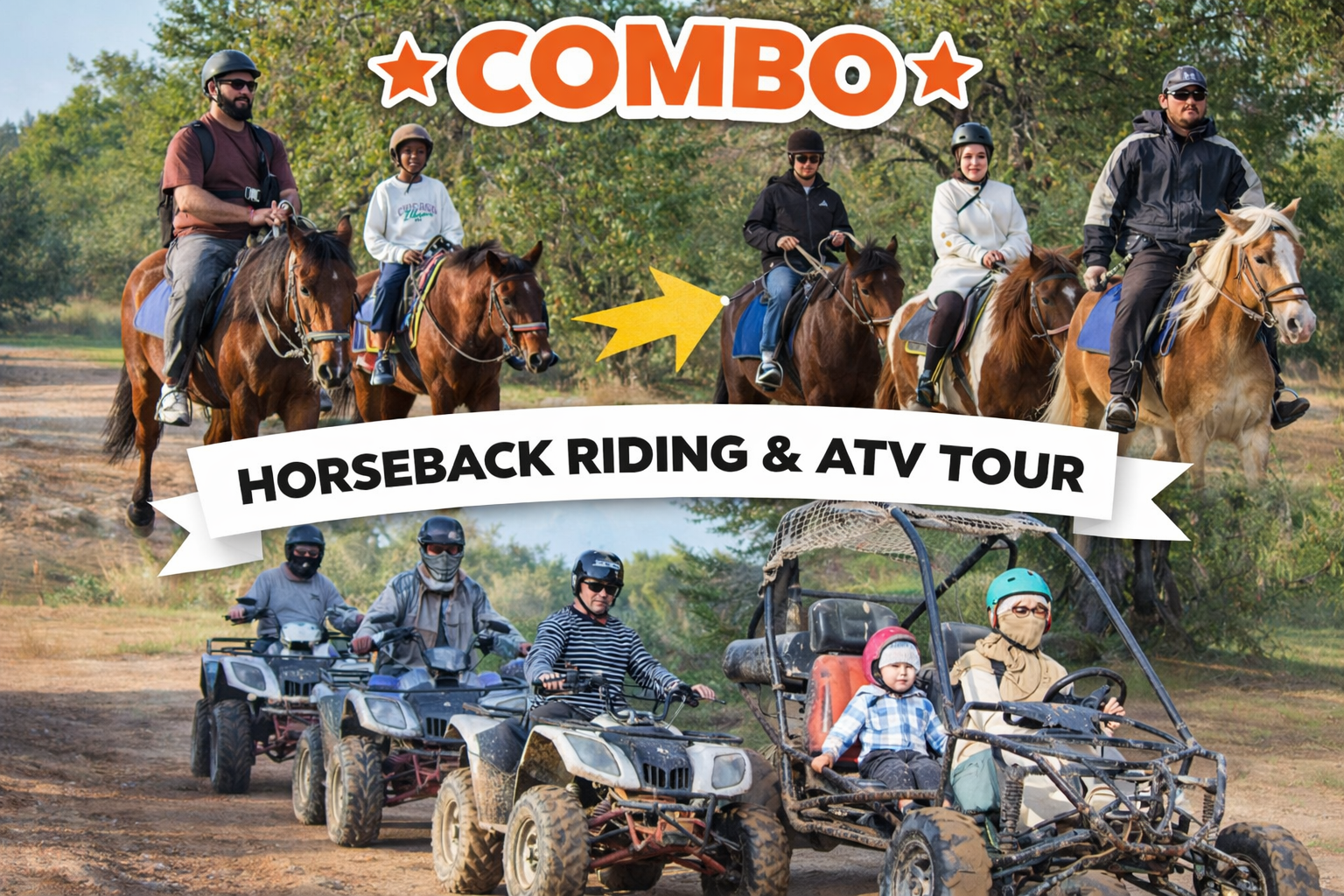 Antalya Forest & Coast Quad Bike and Horseback Riding Tour