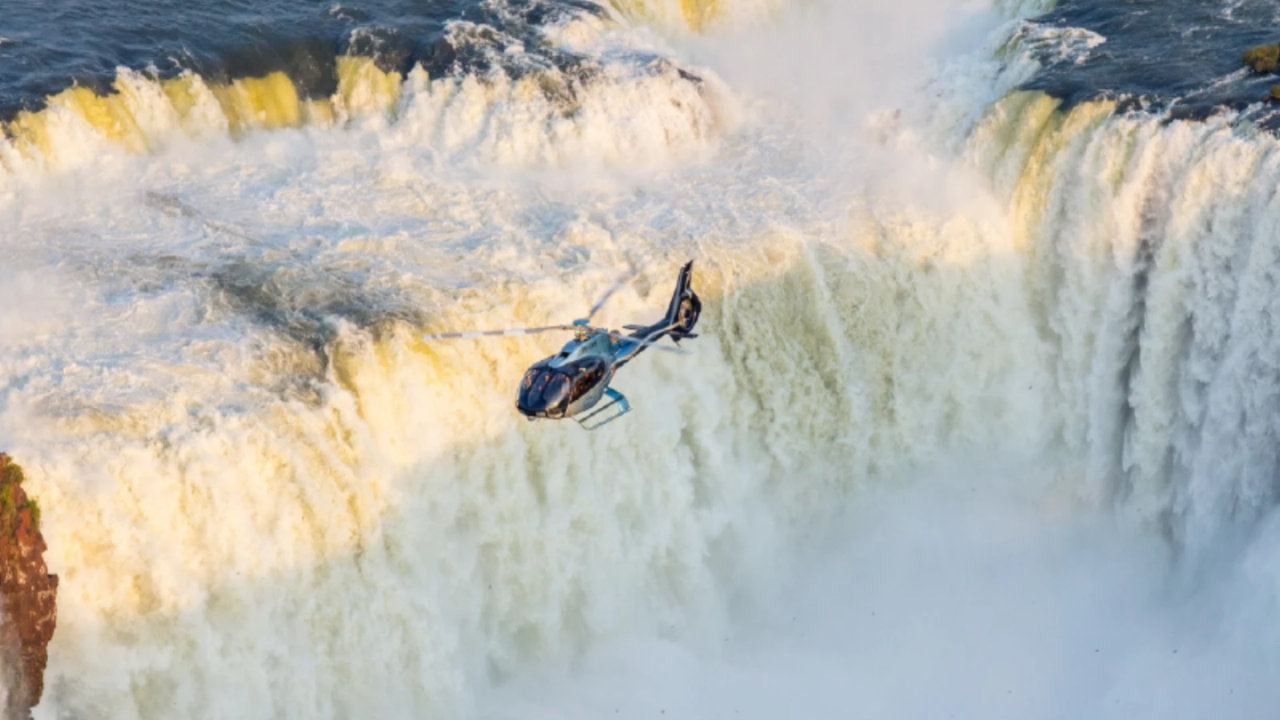 Helicopter Flight Over Iguassu Falls