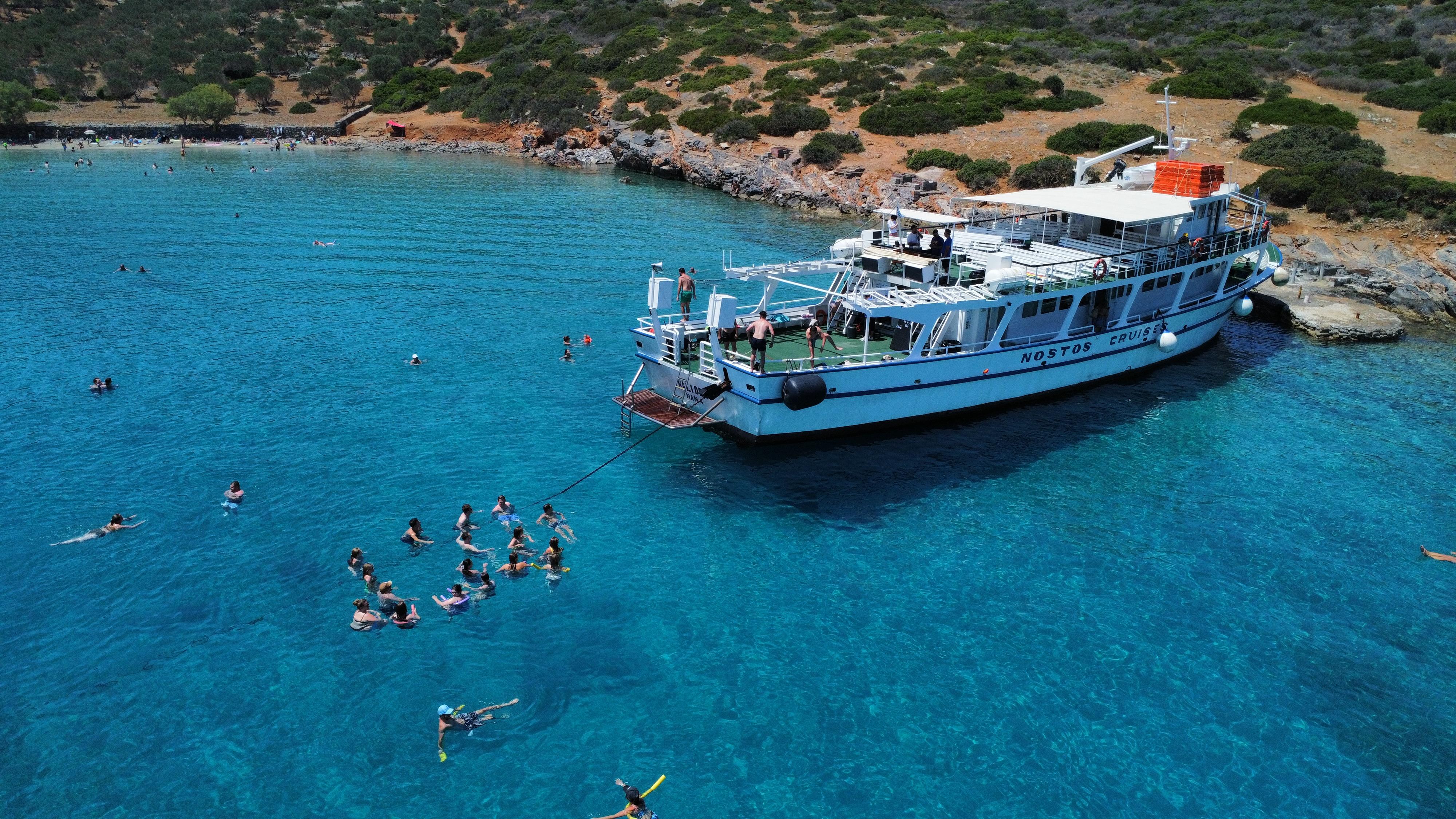 Spinalonga & Kolokytha Beach Cruise with Cretan Lunch from Agios Nikolaos