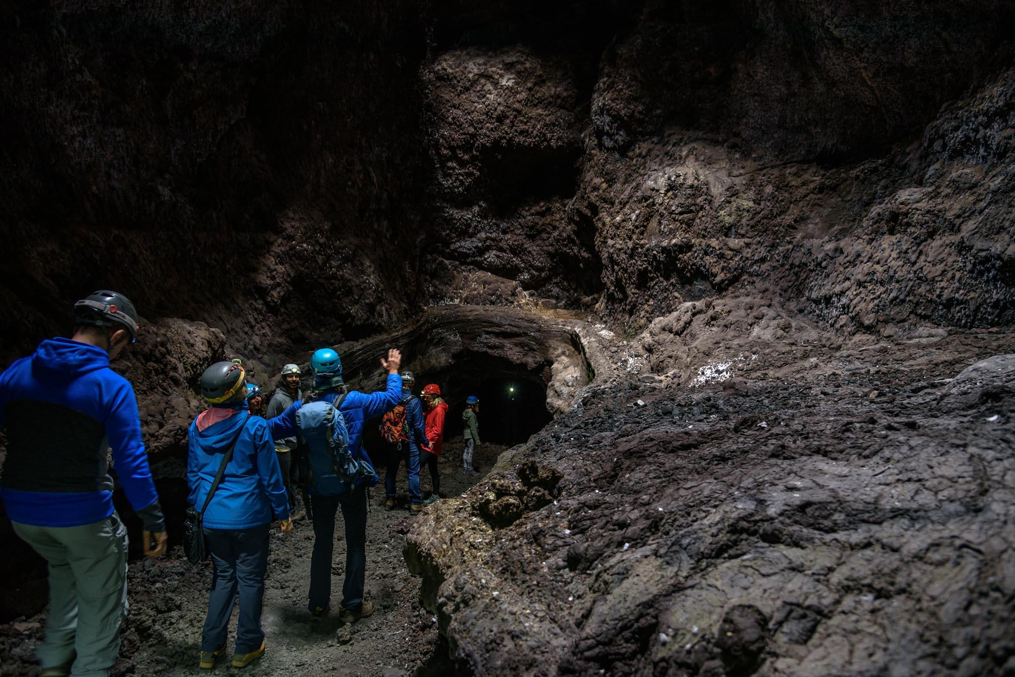 Cueva de Las Palomas Volcanic Tube Exploration