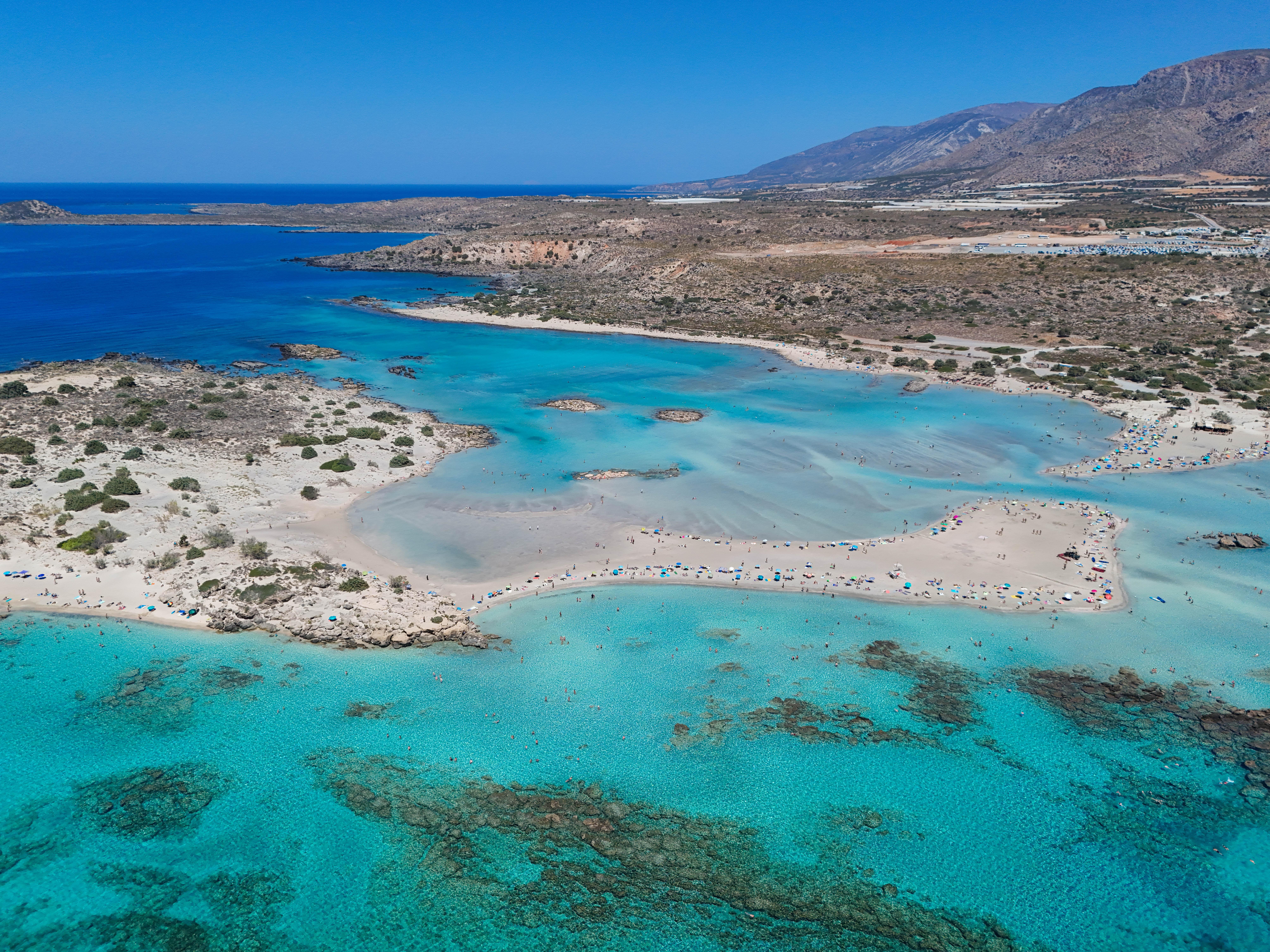 Elafonissi pink sand beach and Balos lagoon tour Crete — shallow turquoise lagoon, Gramvousa Venetian fortress — image 10